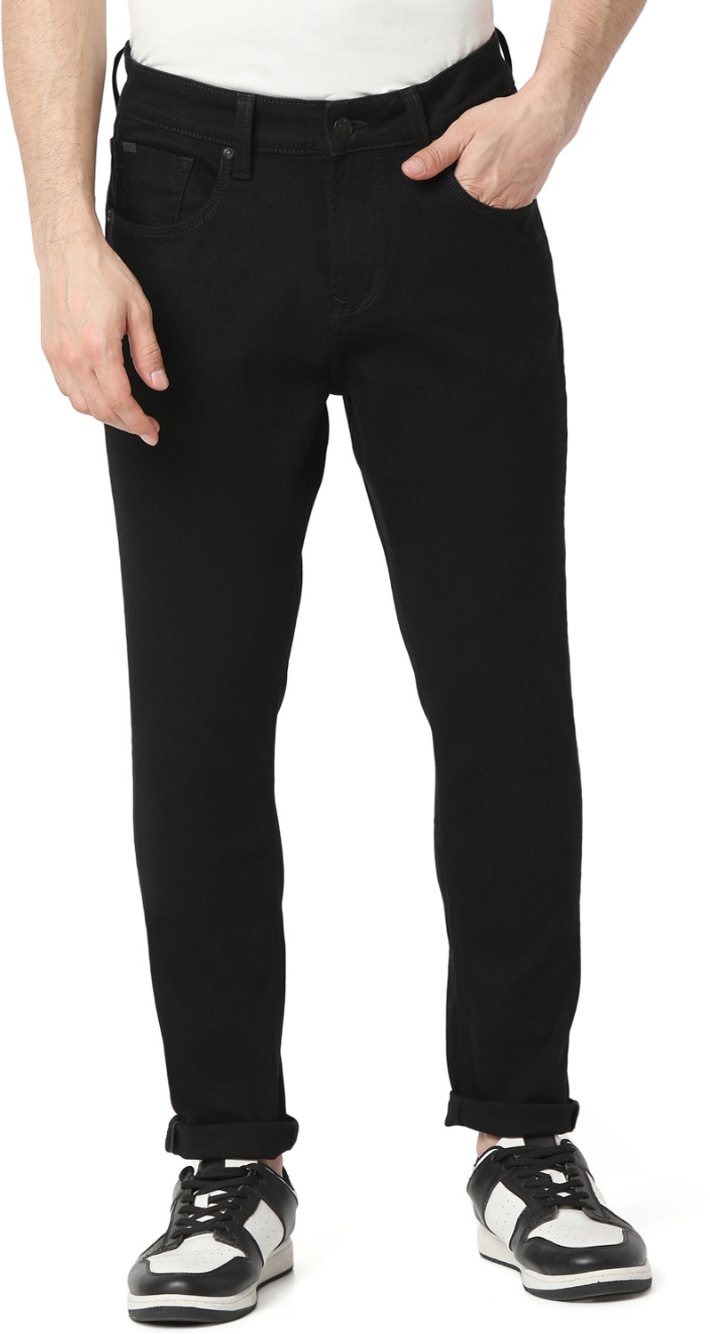 Image of Spykar Slim Men Black Jeans