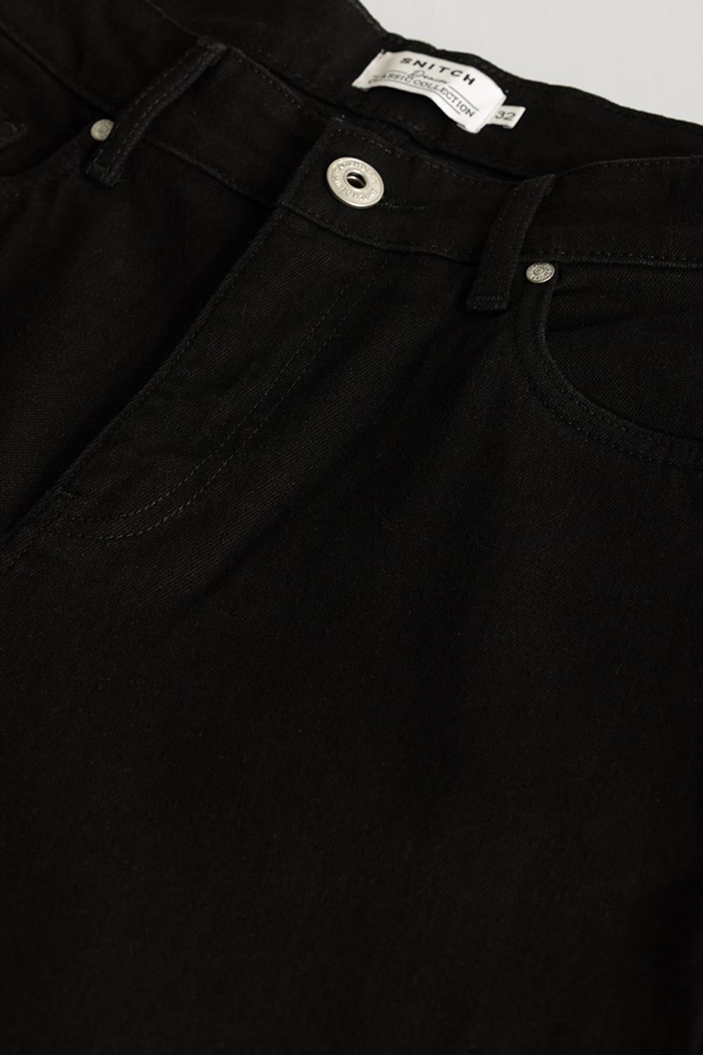Image of Snitch Straight Fit Men Black Jeans