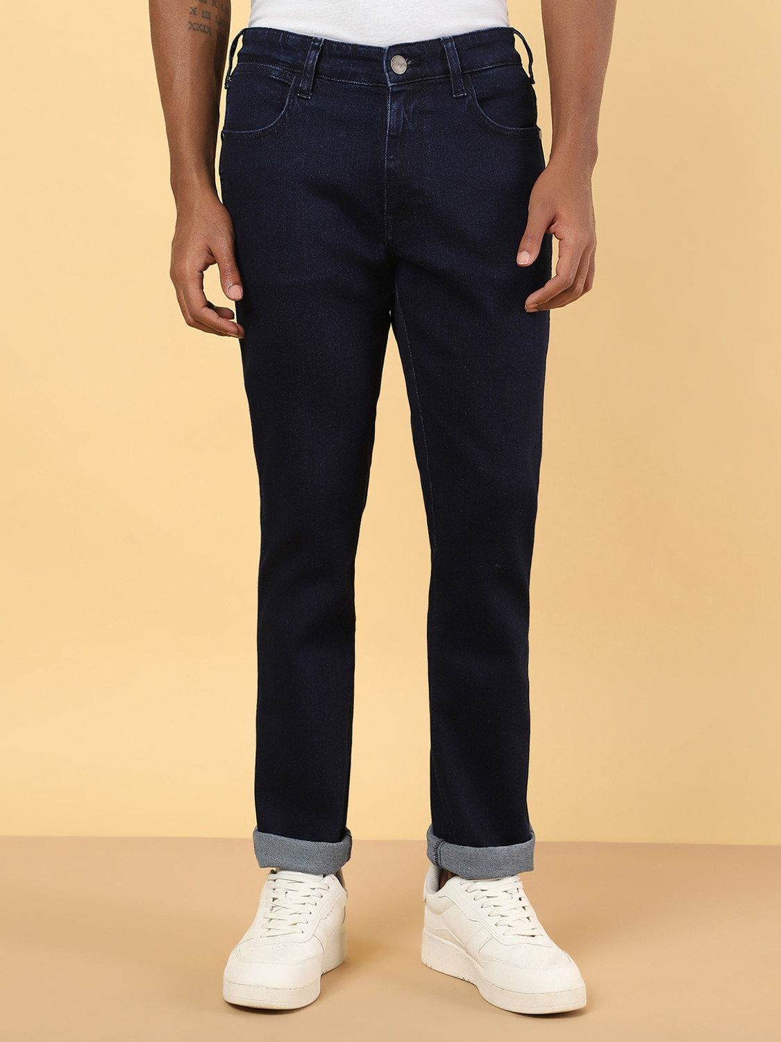 Image of Wrangler Regular Men Blue Jeans