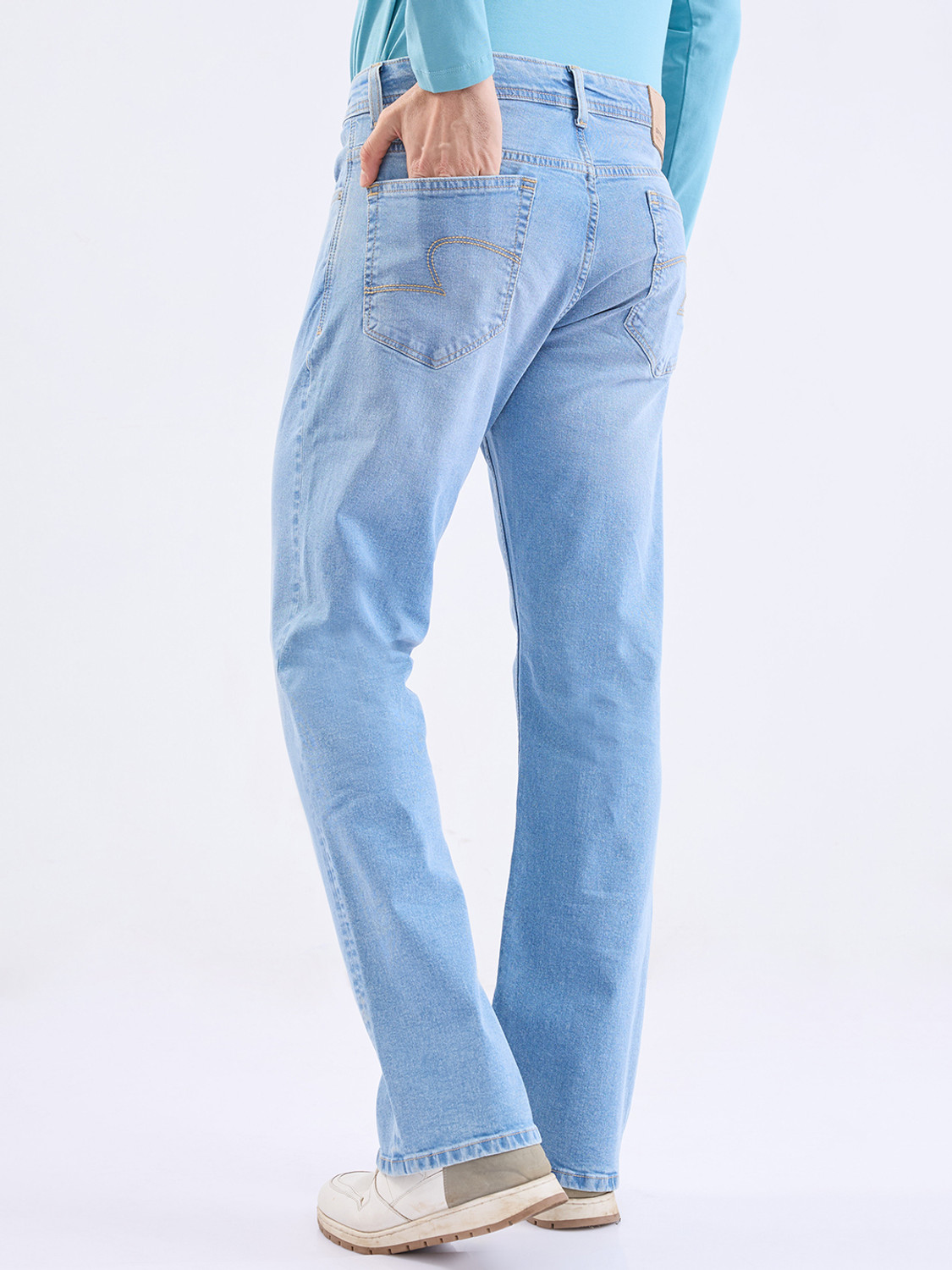 Image of Spykar Regular Men Blue Jeans