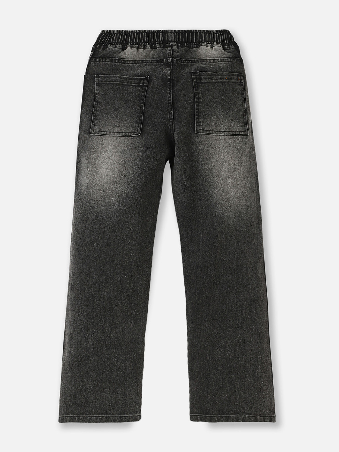 Image of Urbano Juniors Loose Fit Boys Black Jeans
