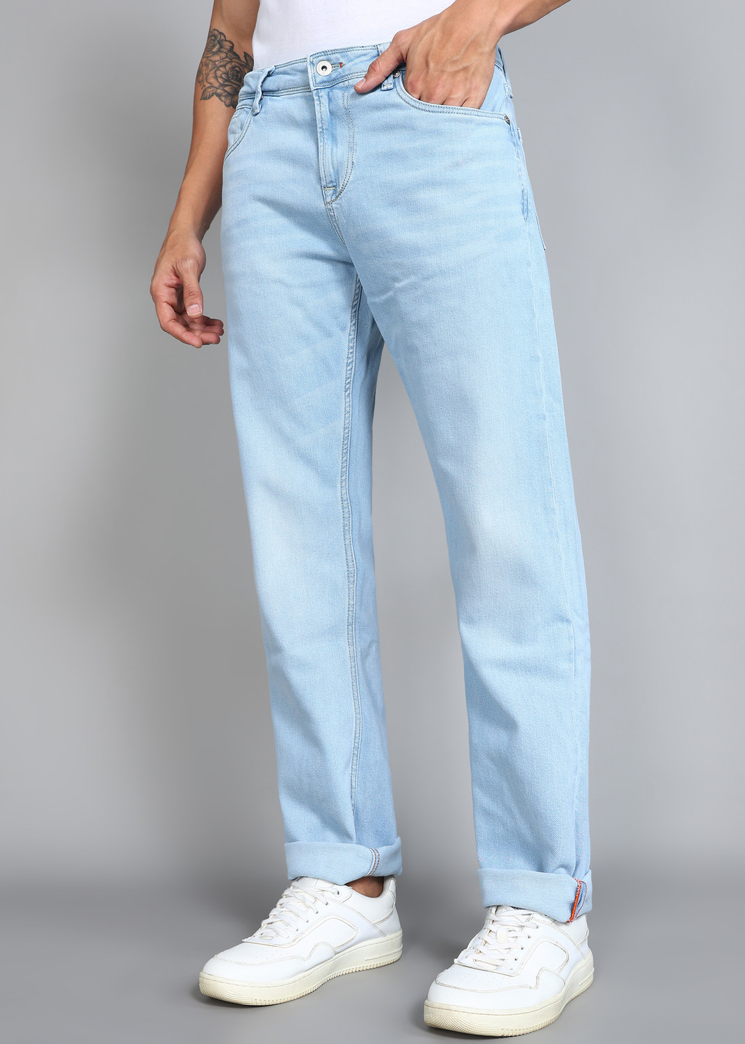 Image of KILLER Straight Fit Men Blue Jeans