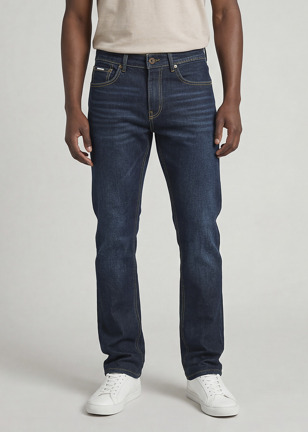 Image of KILLER Straight Fit Men Dark Blue Jeans