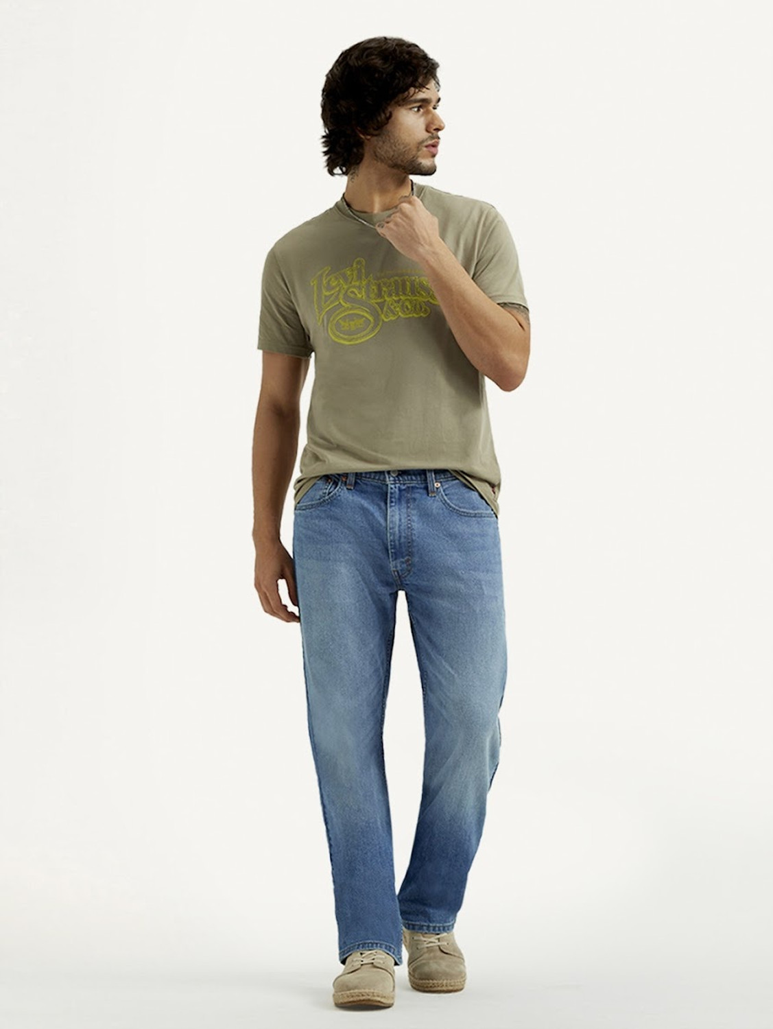 Image of LEVI'S 555 Relaxed Fit Men Blue Jeans
