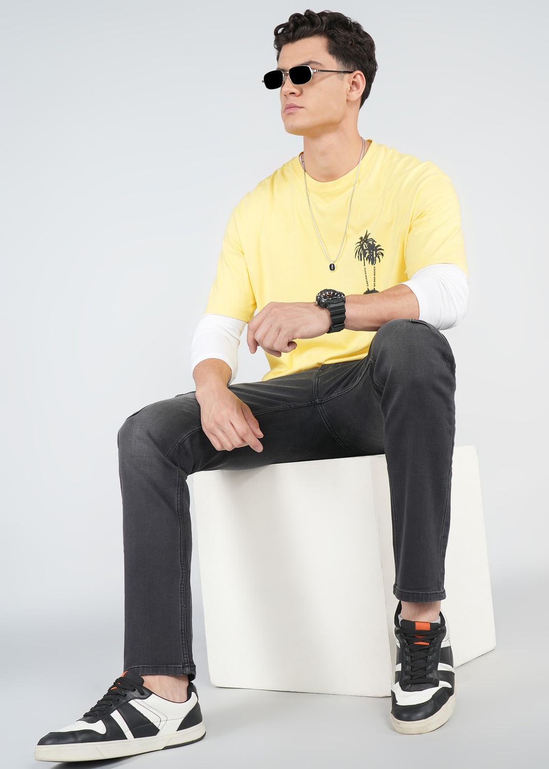 Image of Pepe Jeans Straight Fit Men Black Jeans
