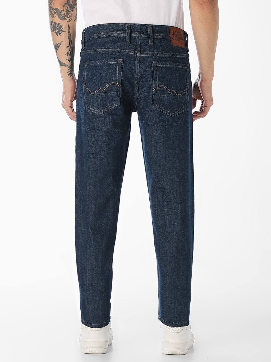 Image of JACK & JONES Slim Men Dark Blue Jeans