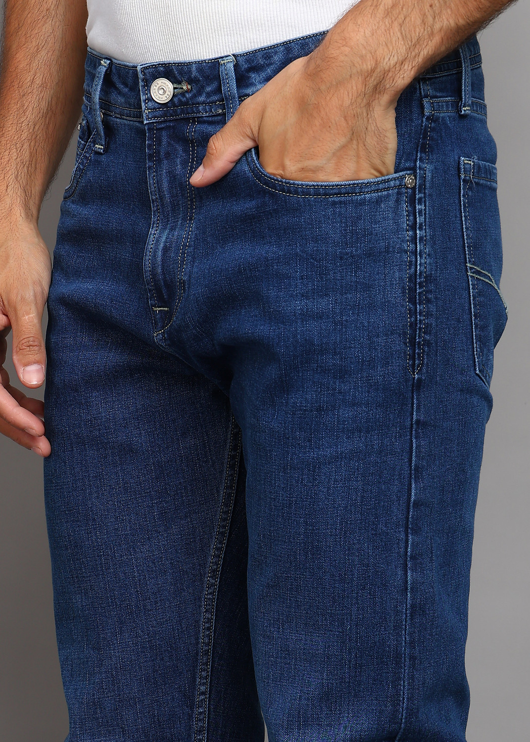 Image of KILLER Straight Fit Men Blue Jeans