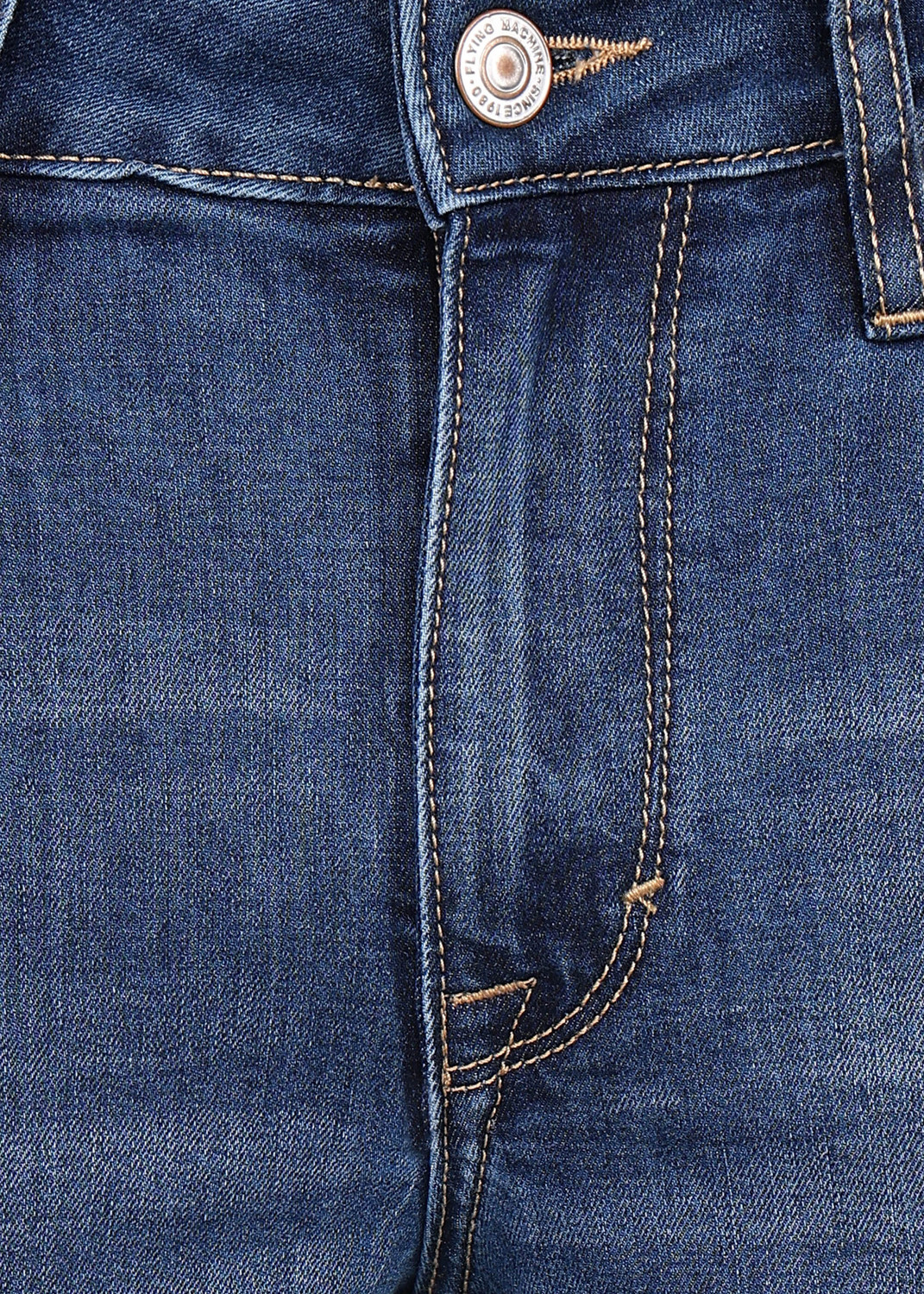 Image of FLYING MACHINE Super Skinny Men Blue Jeans