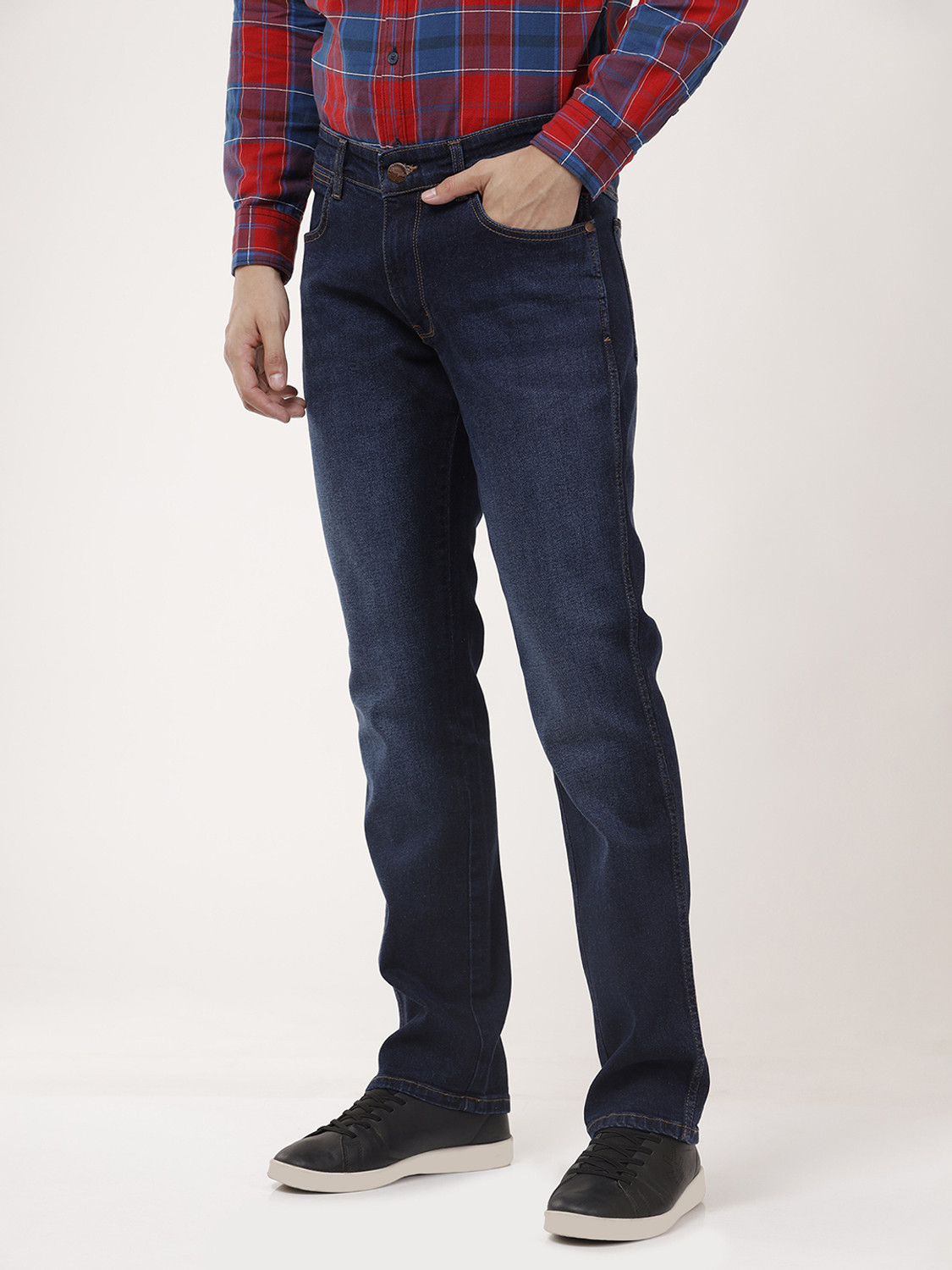 Image of Wrangler Regular Men Blue Jeans