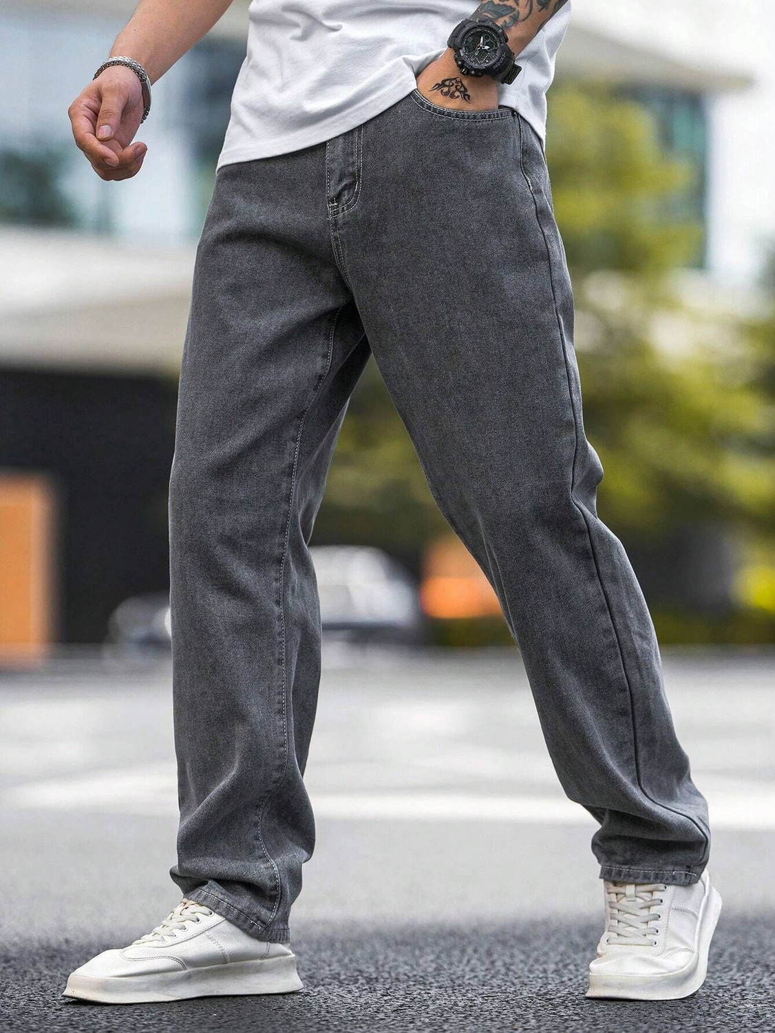 Image of KOTTY Regular Men Grey Jeans