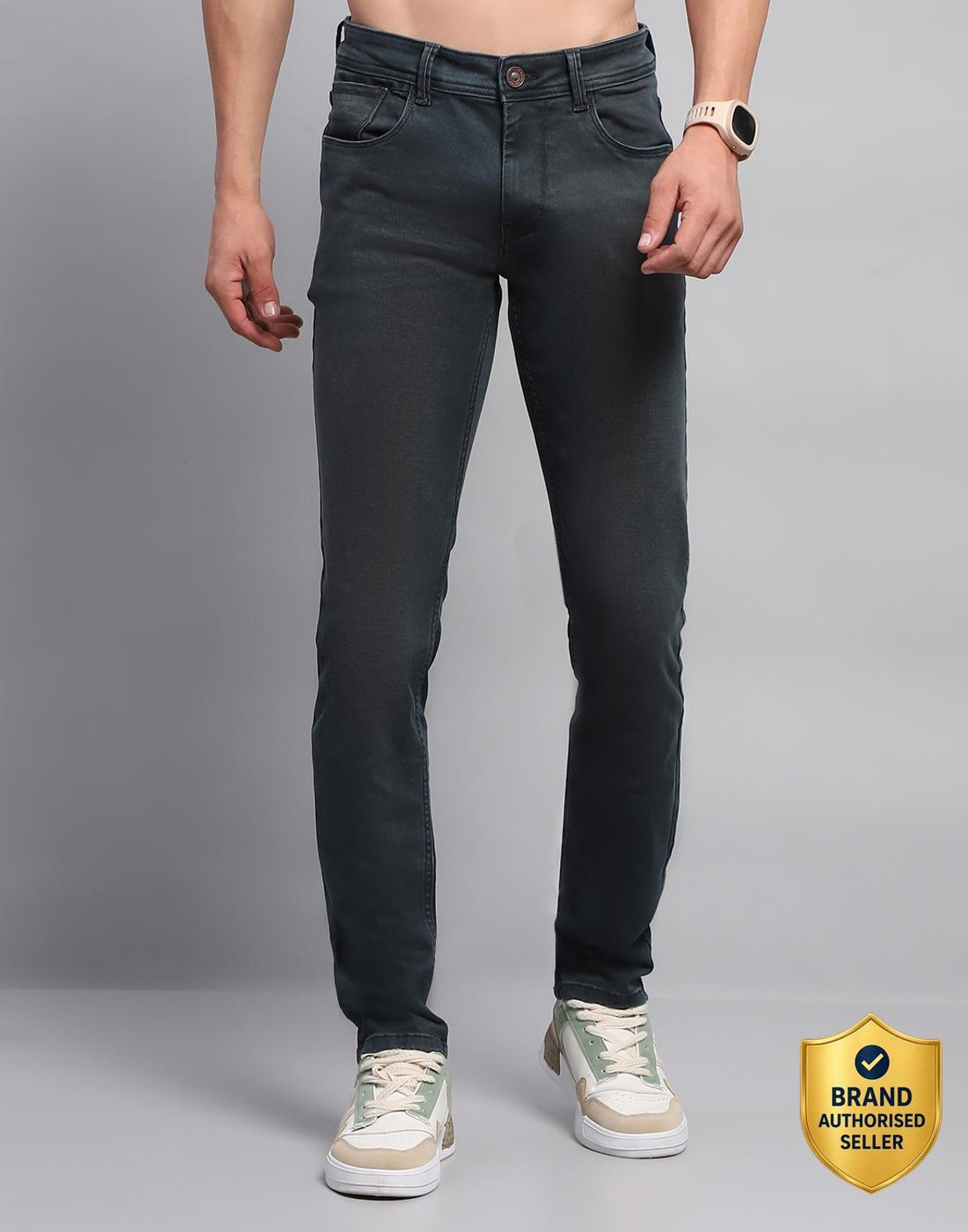 Image of MONTE CARLO Slim Men Blue Jeans