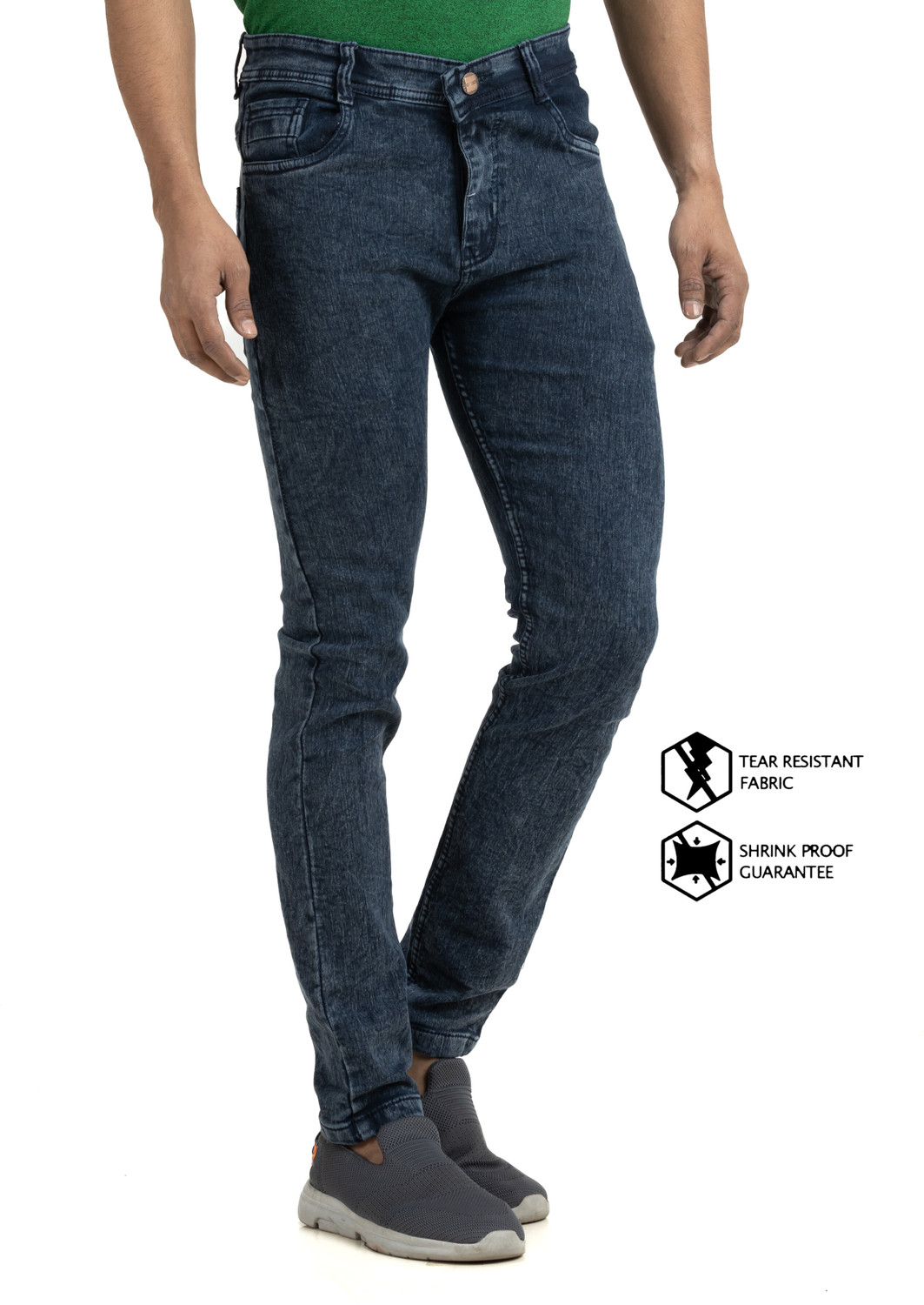 Image of METRONAUT Slim Men Dark Grey Jeans