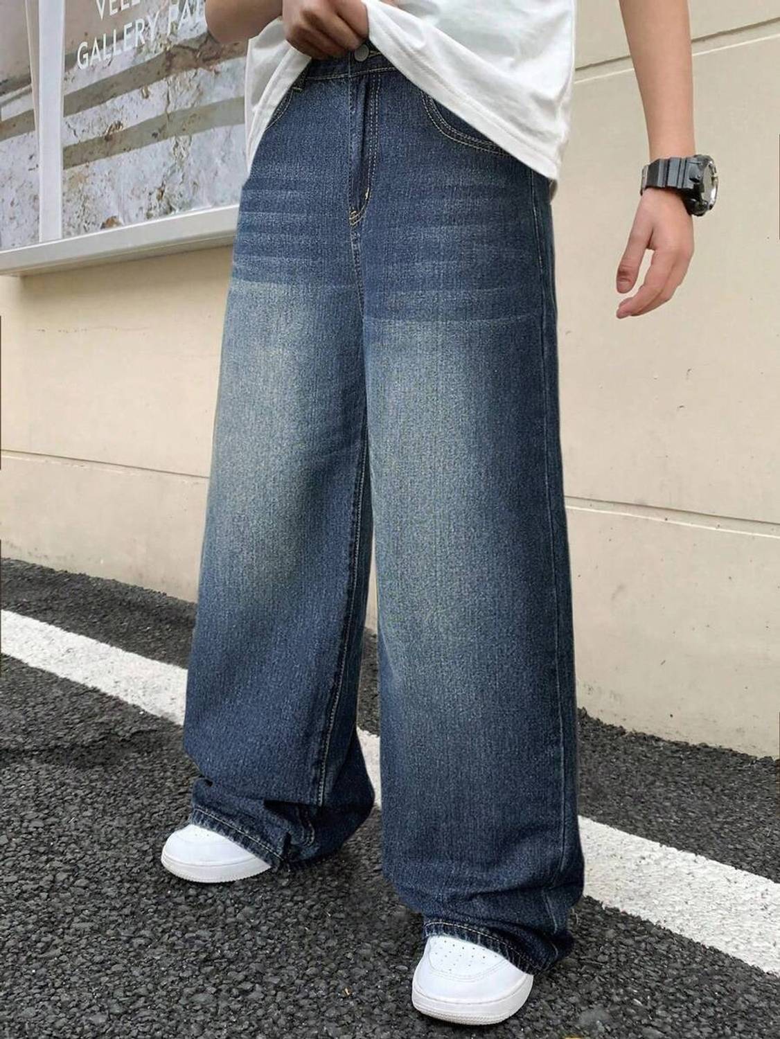 YAMEET Straight Fit Men Light Green Jeans - Image 4