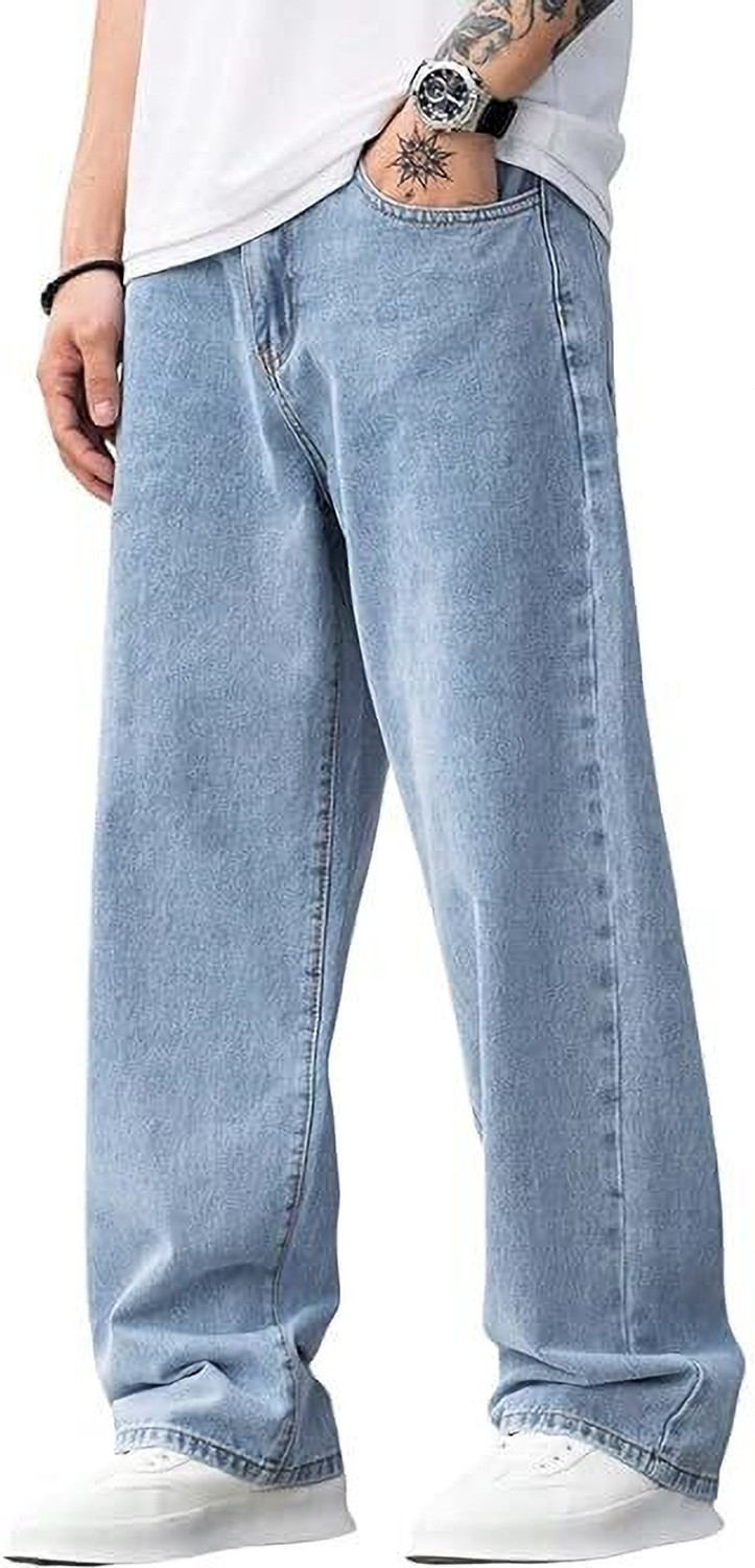 Image of UNITED DENIM Loose Fit Men Light Blue Jeans