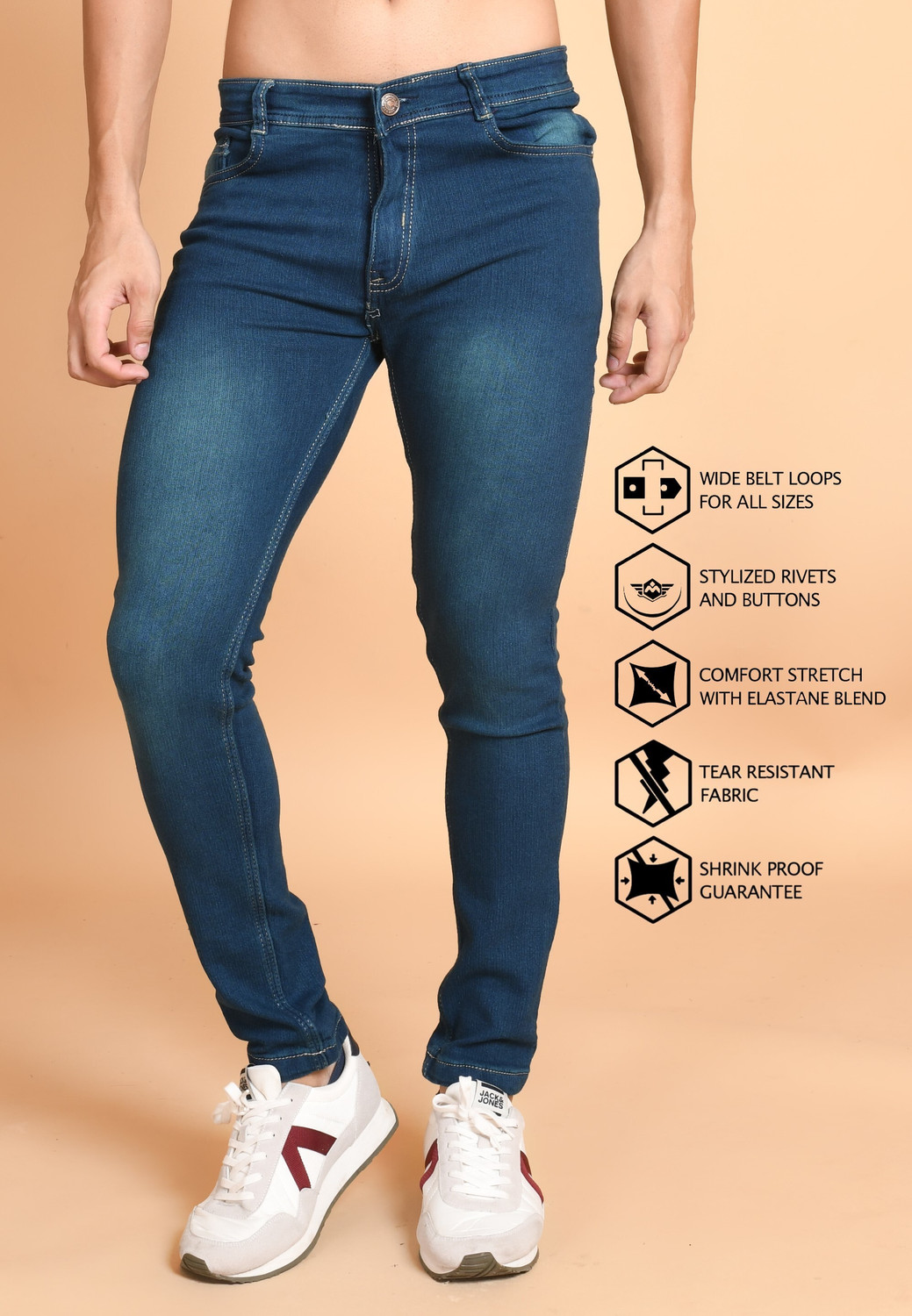 Image of Lzard Regular Men Green Jeans