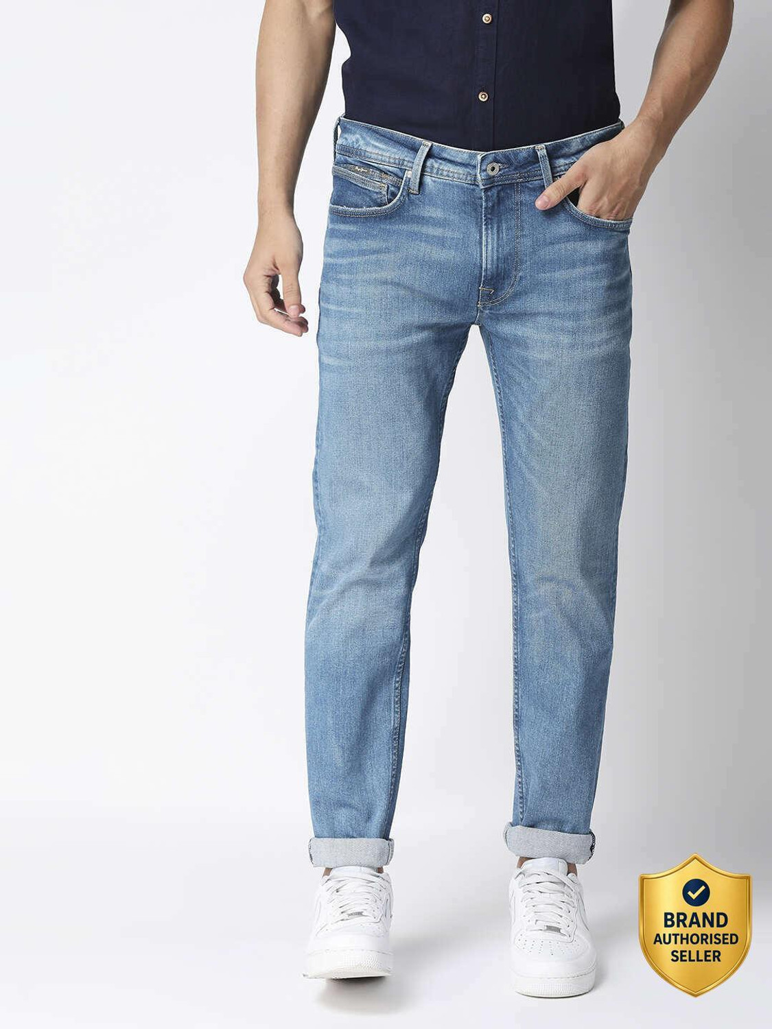Pepe Jeans Slim Men Blue Jeans