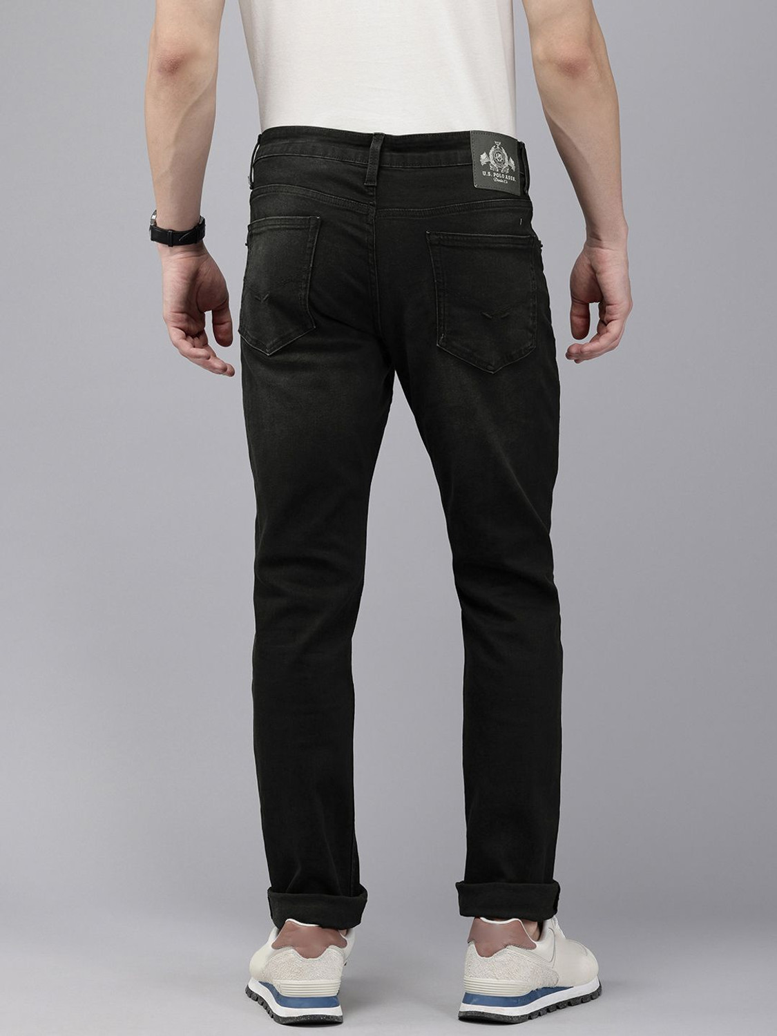 Image of U.S. POLO ASSN. Slim Men Black Jeans