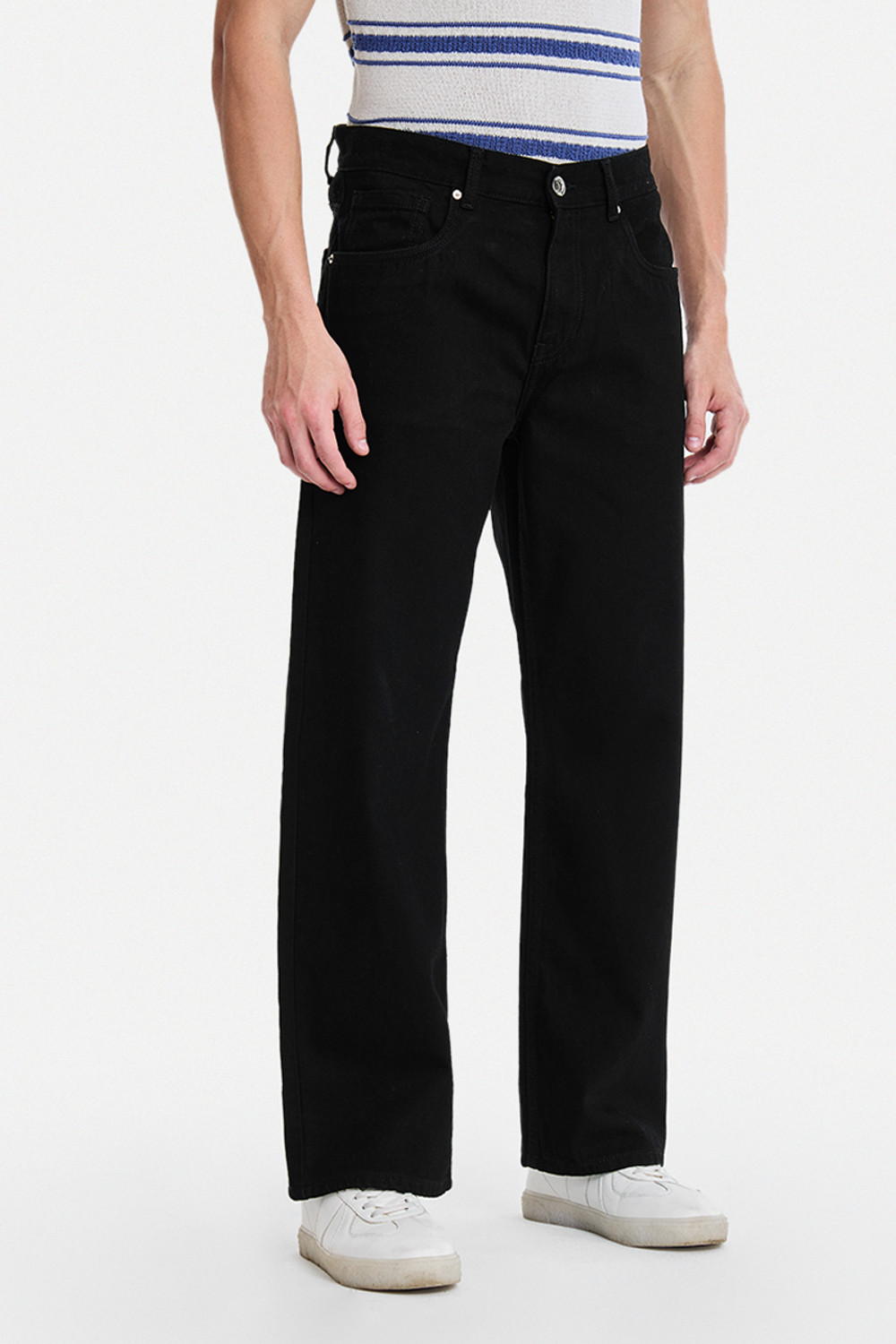 Image of Snitch Loose Fit Men Black Jeans