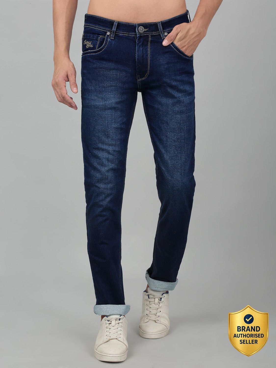 CANTABIL Regular Men Dark Blue Jeans