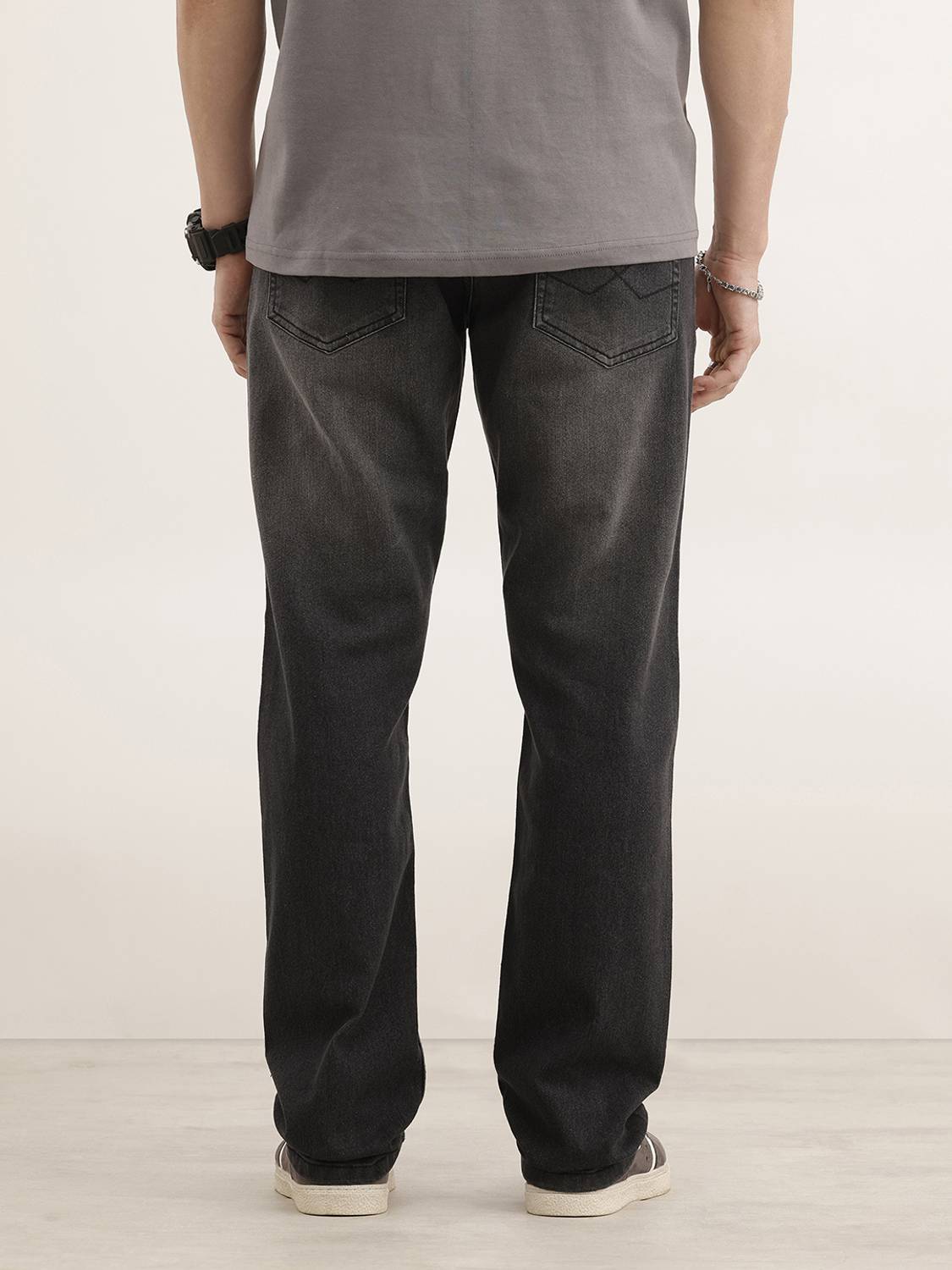 WROGN Straight Fit Grey Jeans - Image 3