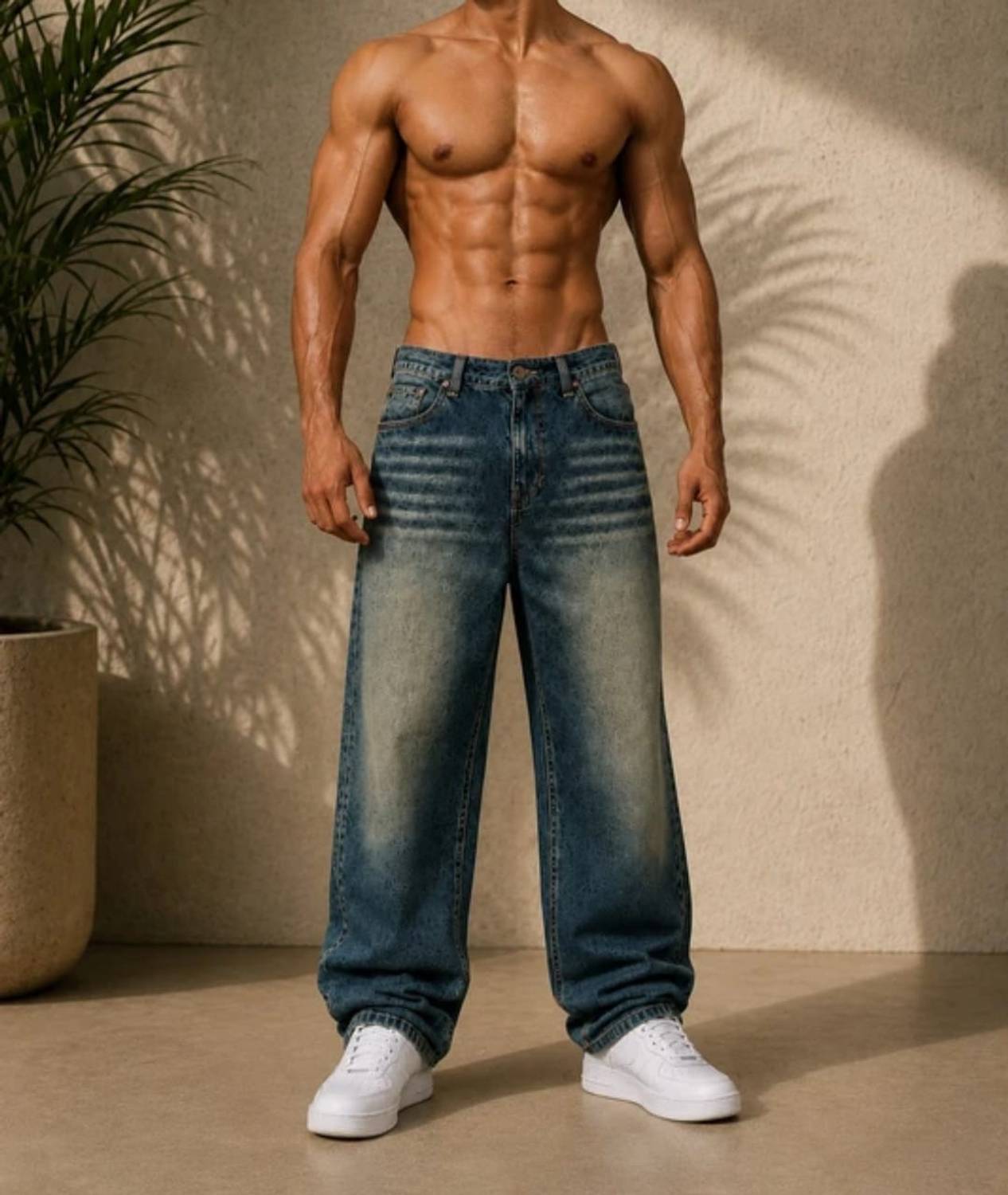 ABC Slim Blue Jeans for Men & Women - Image 4