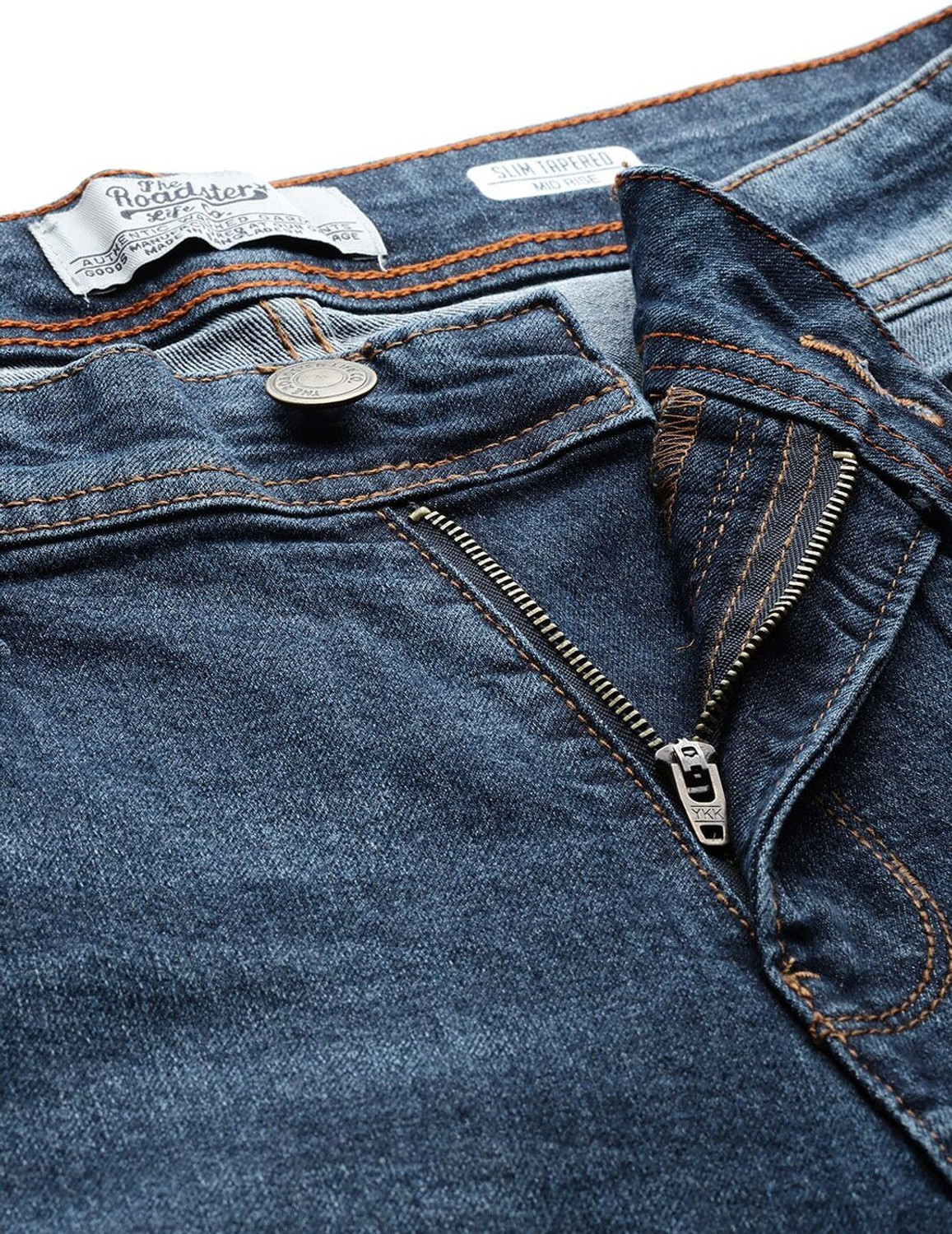 Image of Roadster Tapered Fit Men Blue Jeans
