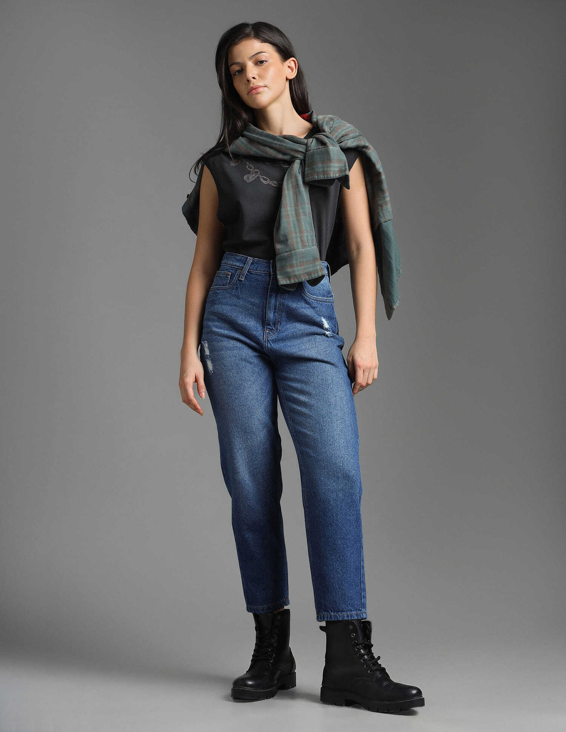 Image of FLYING MACHINE Regular Women Blue Jeans