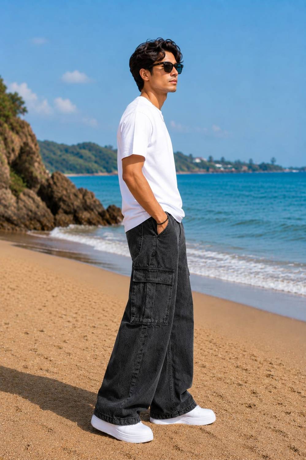 MAPRAHI1 Wide Leg Black Jeans - Image 3