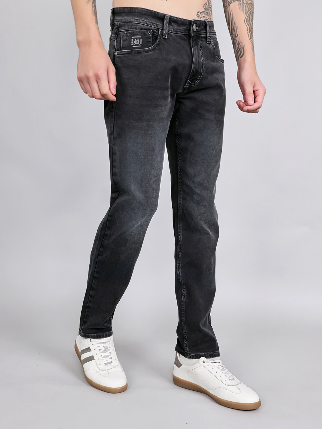 Image of MONTE CARLO Regular Men Grey Jeans