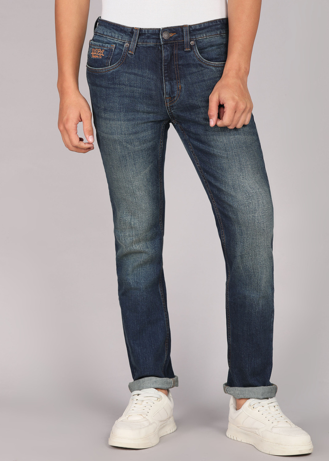 Image of U.S. Polo Assn. Denim Co. Skinny Men Blue Jeans