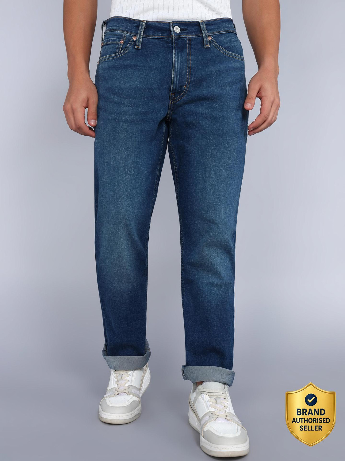 Image of LEVI'S Tapered Fit Men Dark Blue Jeans