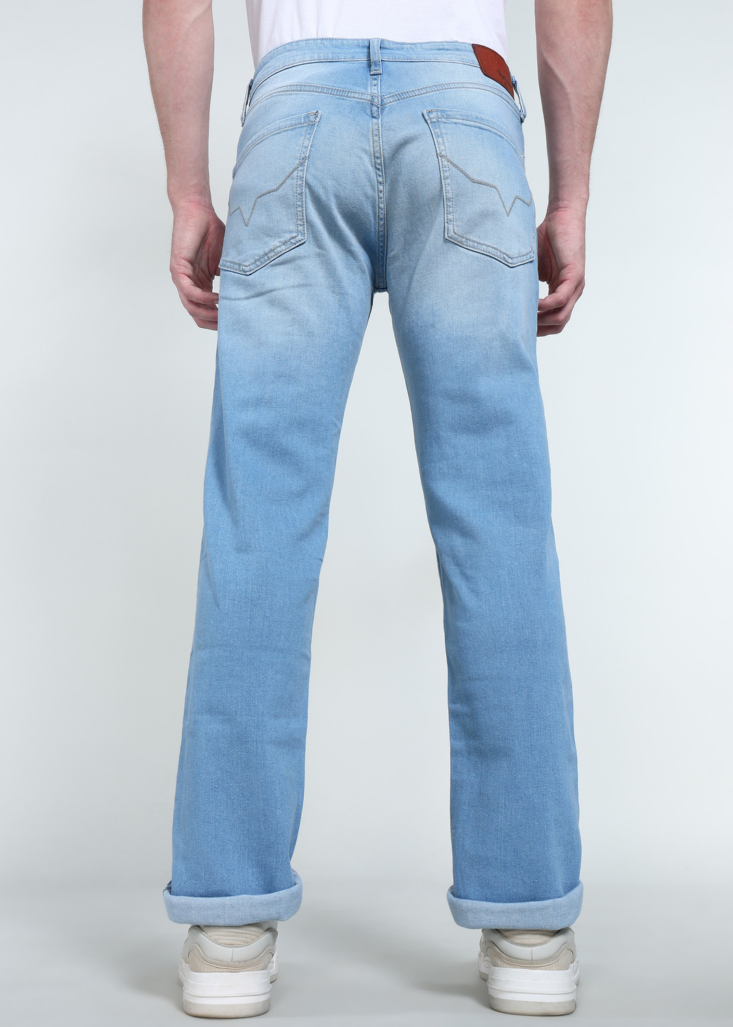 Image of Pepe Jeans Straight Fit Men Blue Jeans
