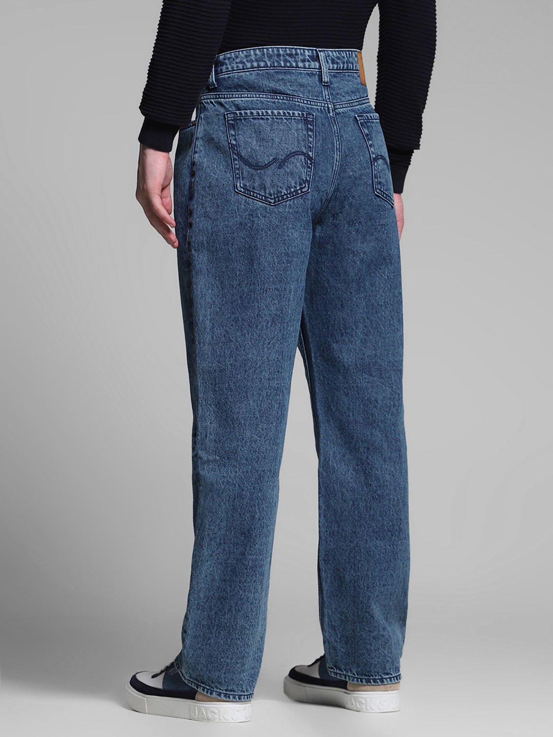 Image of JACK & JONES Loose Fit Men Blue Jeans
