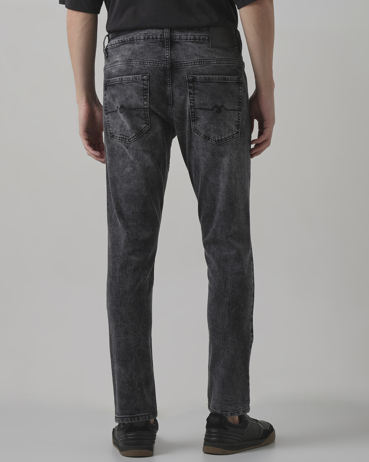 Image of MUFTI Slim Men Dark Grey Jeans