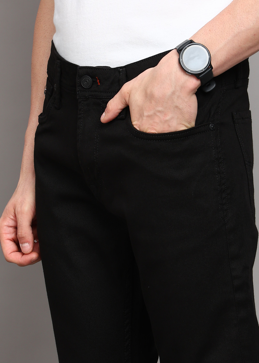 Image of KILLER Straight Fit Men Black Jeans