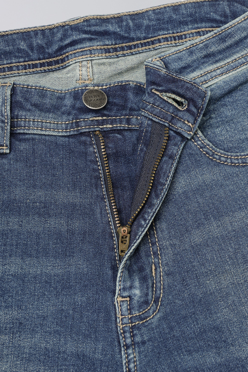 Image of PETER ENGLAND Regular Men Light Blue Jeans