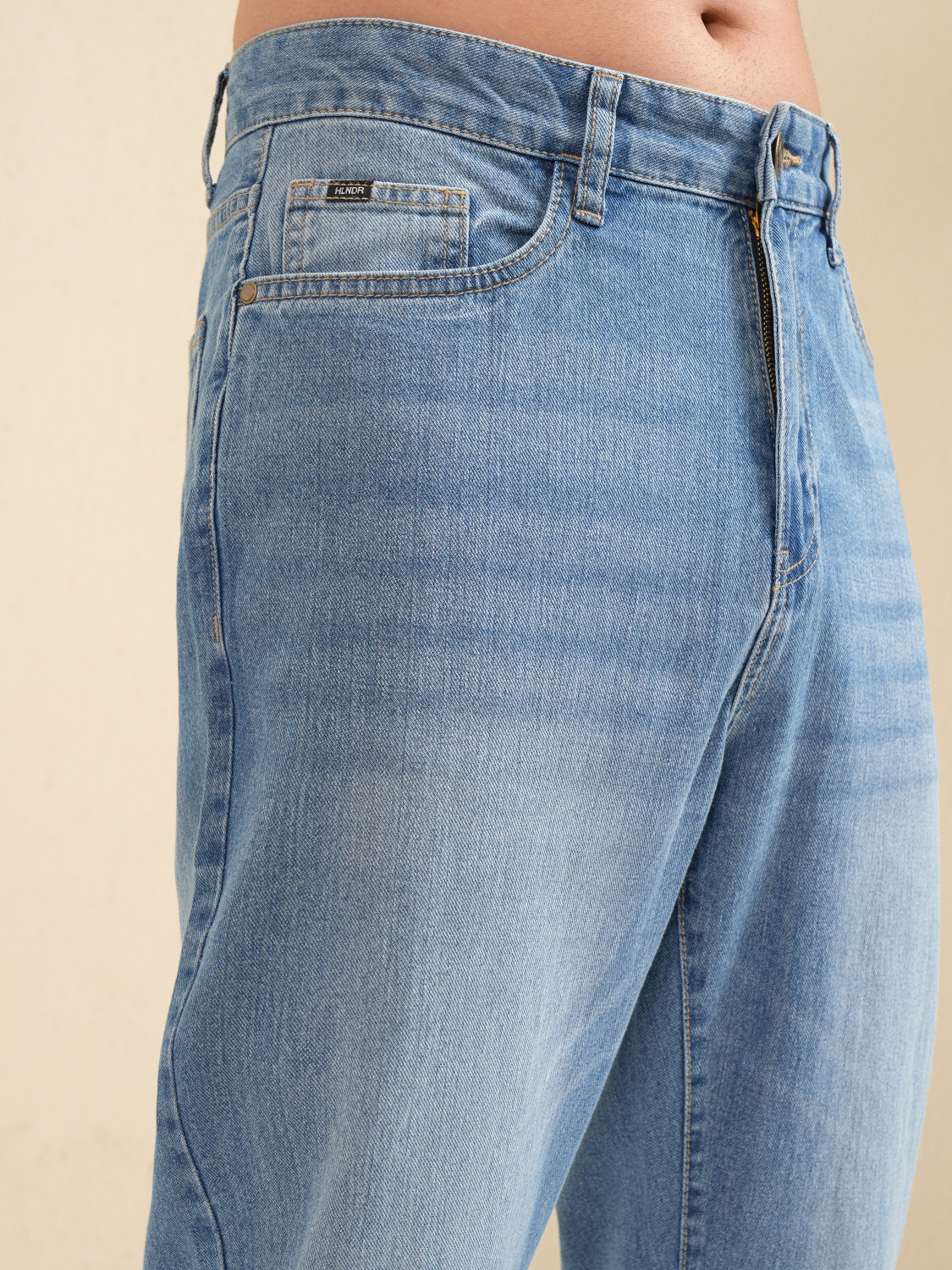 Image of HIGHLANDER Straight Fit Men Light Blue Jeans