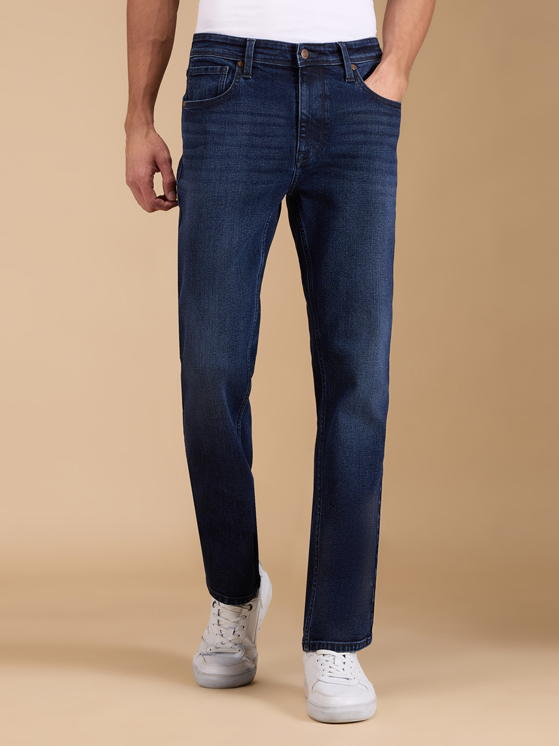 Image of Pepe Jeans Straight Fit Men Blue Jeans