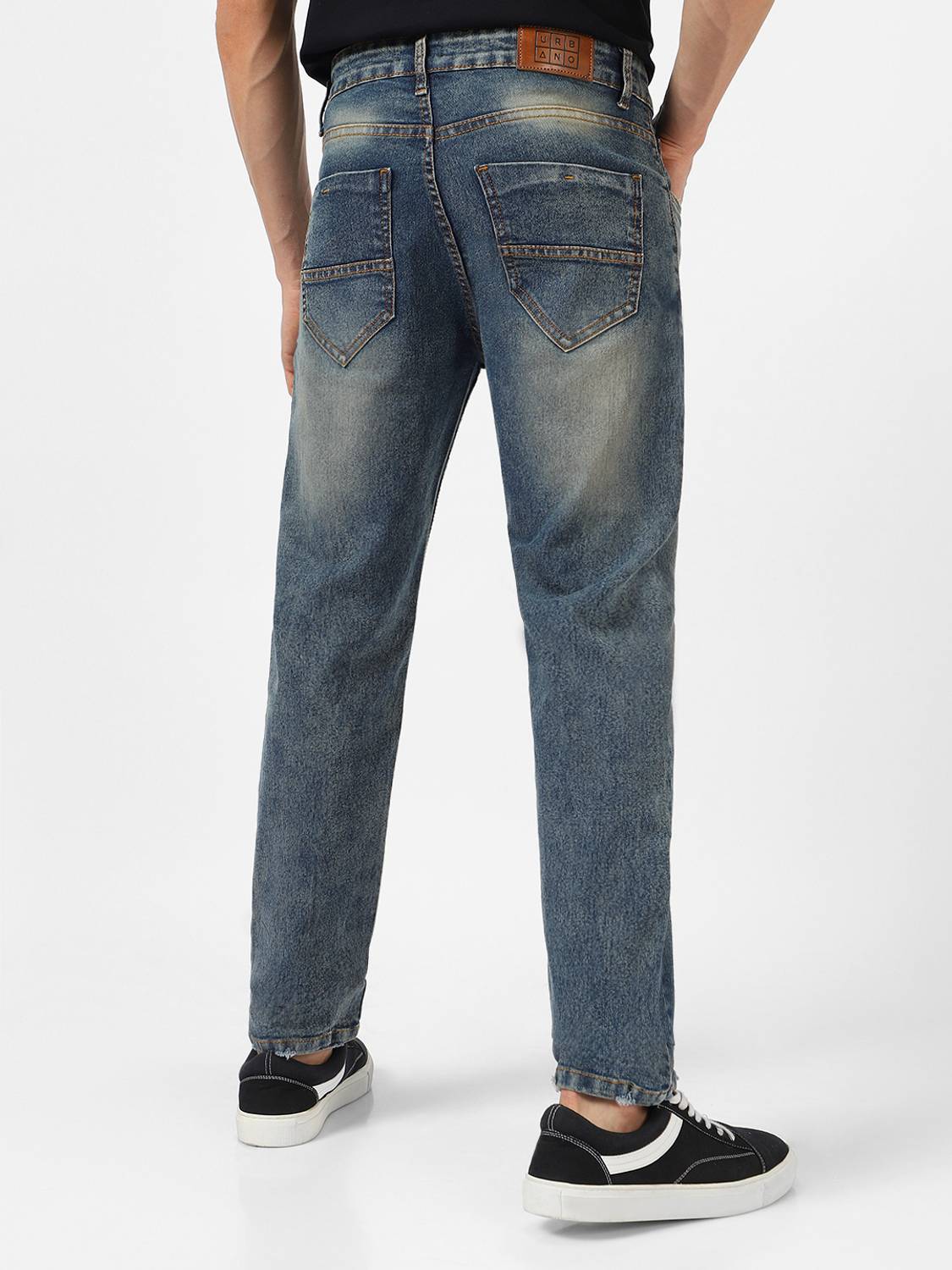 Urbano Regular Men Blue Jeans - Image 3