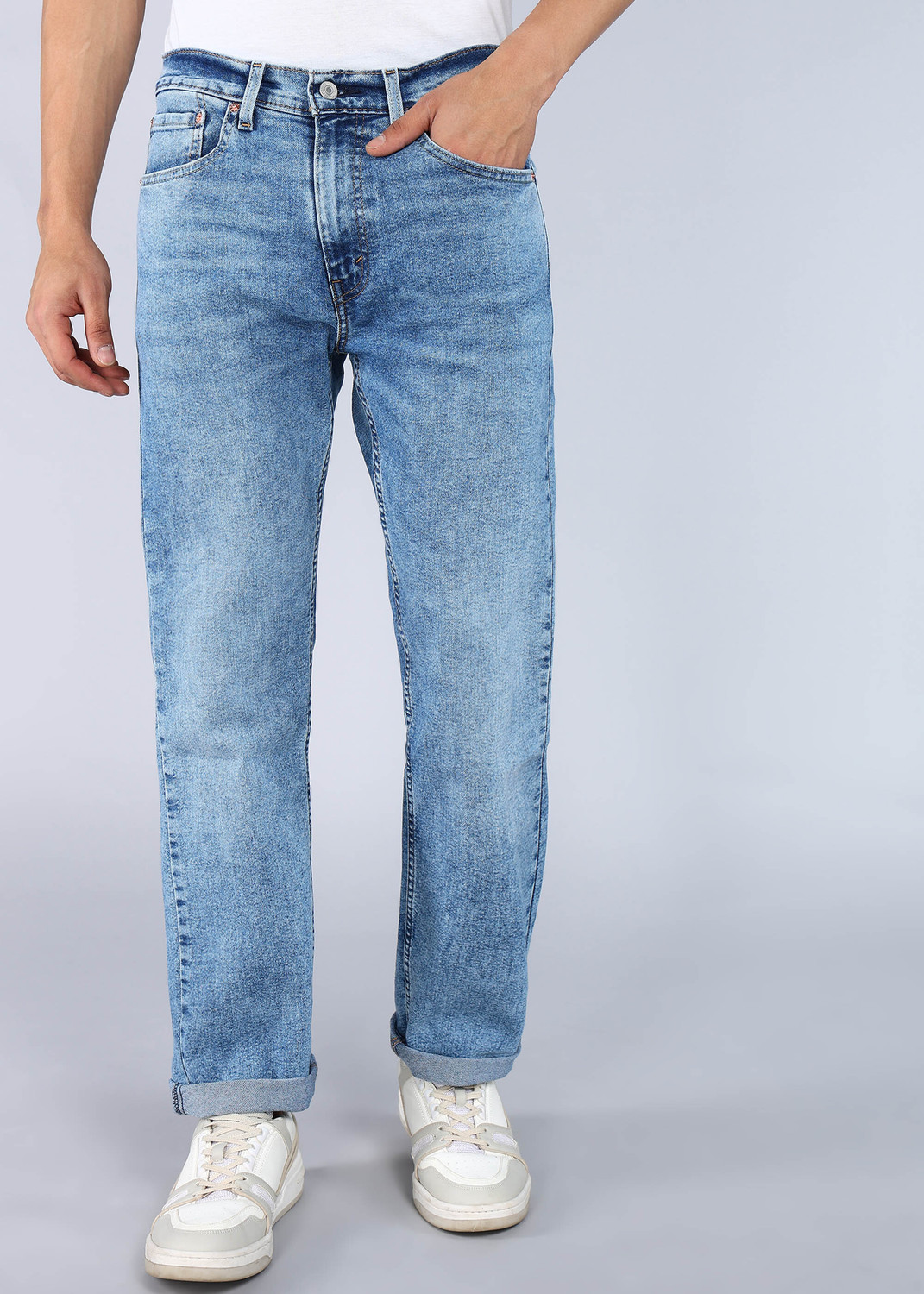 Image of LEVI'S Straight Fit Men Light Blue Jeans