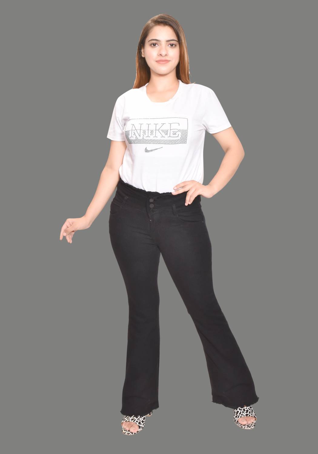 AADVI ENTERPRISE Boot-Leg Women Black Jeans