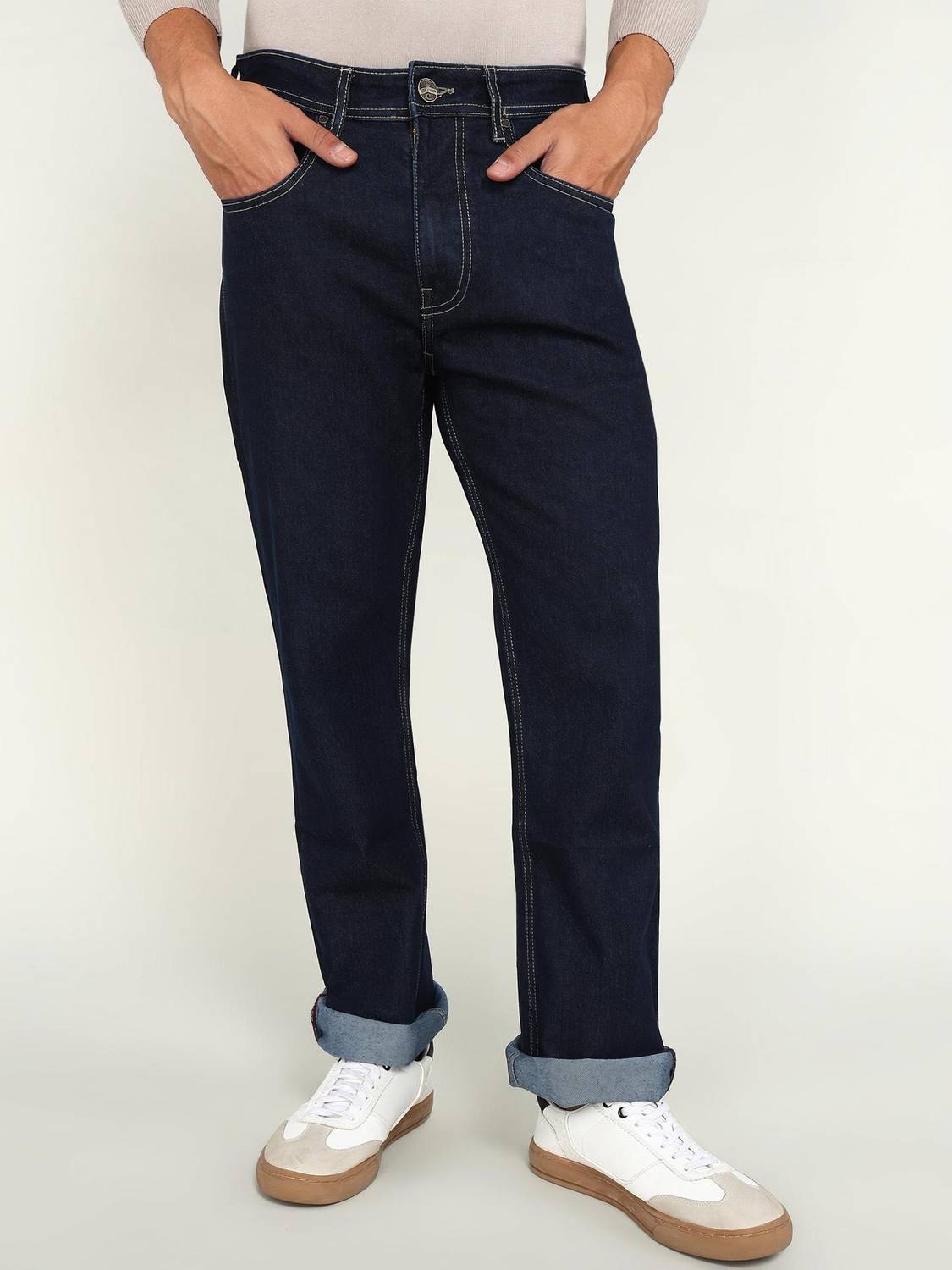 BEING HUMAN Boot-Leg Men Blue Jeans