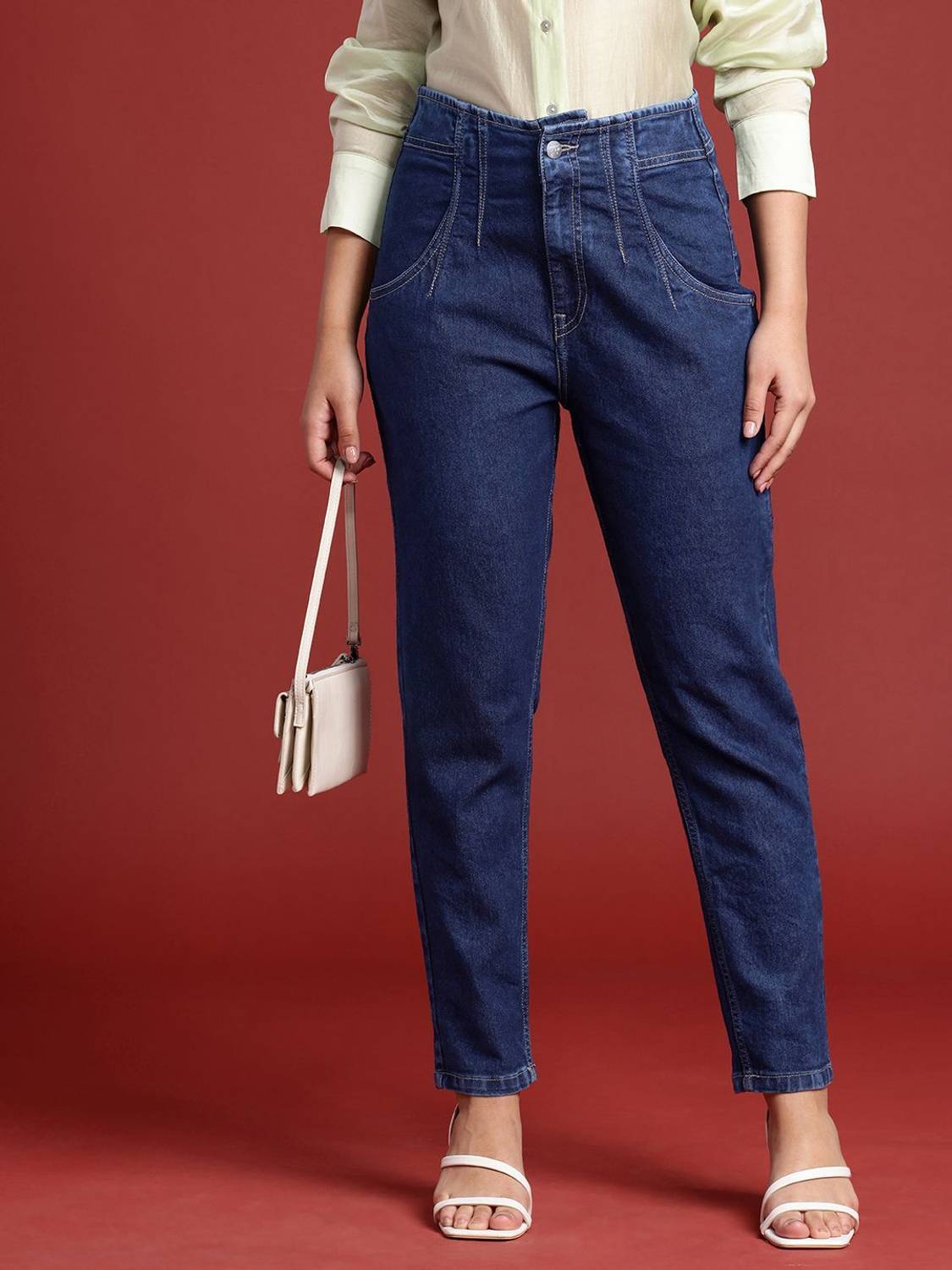 all about you Tapered Fit Women Blue Jeans