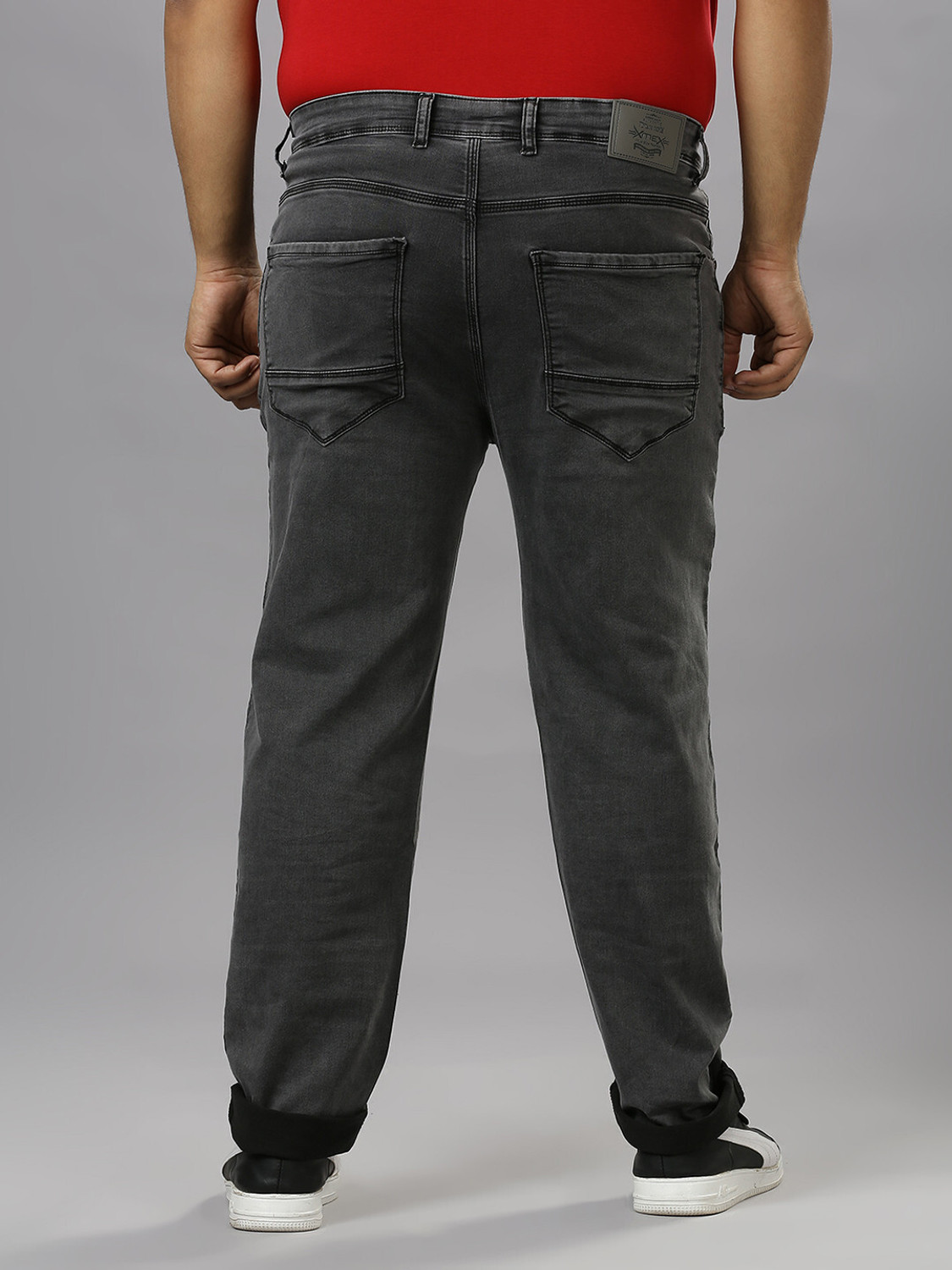 Image of XMEX Regular Men Grey Jeans