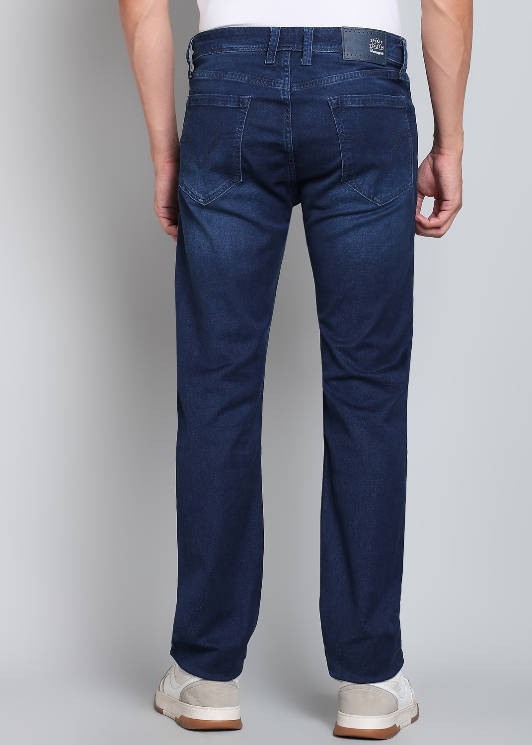 Image of INTEGRITI Straight Fit Men Dark Blue Jeans
