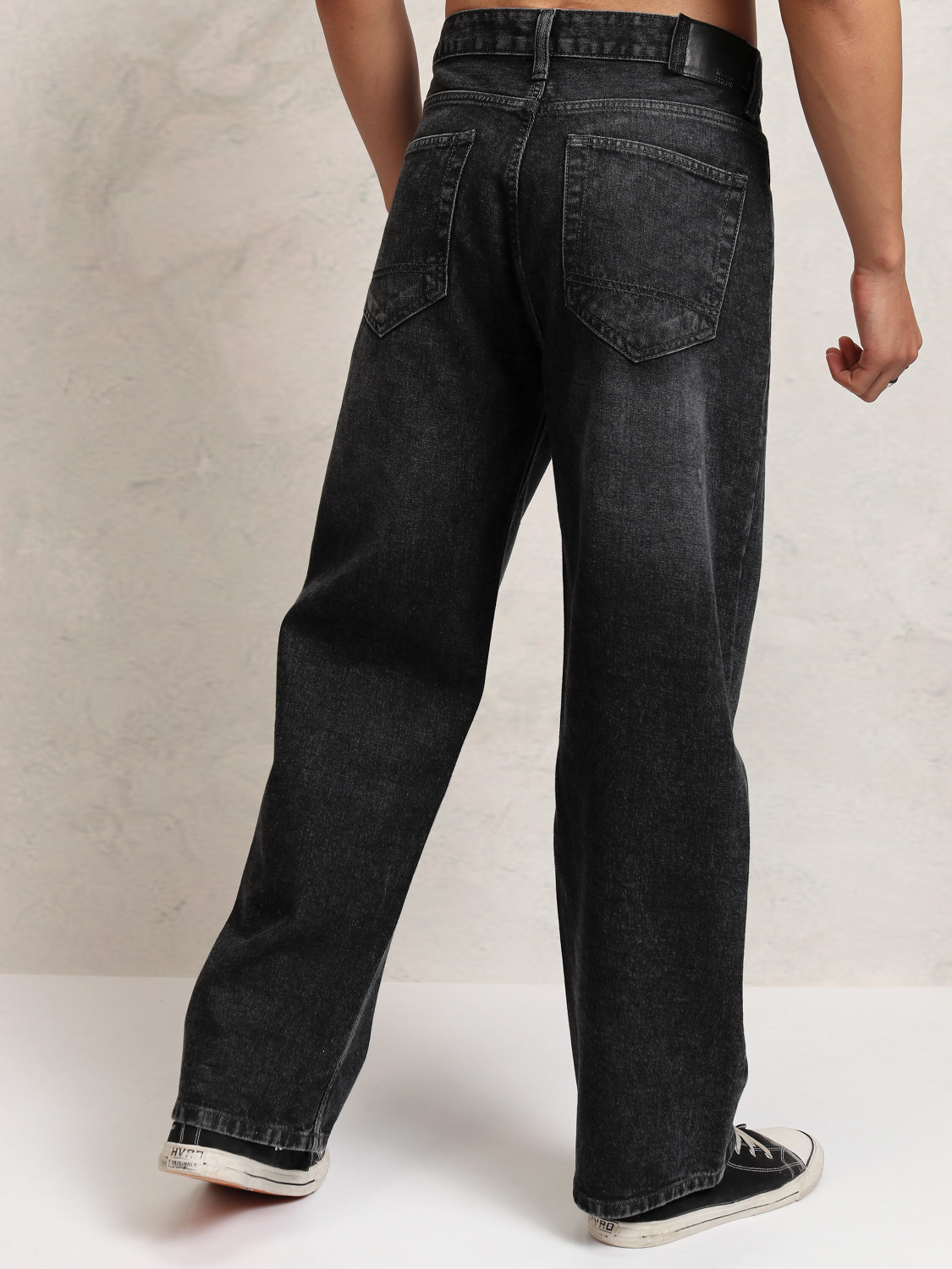 Image of HIGHLANDER Loose Fit Men Dark Grey Jeans