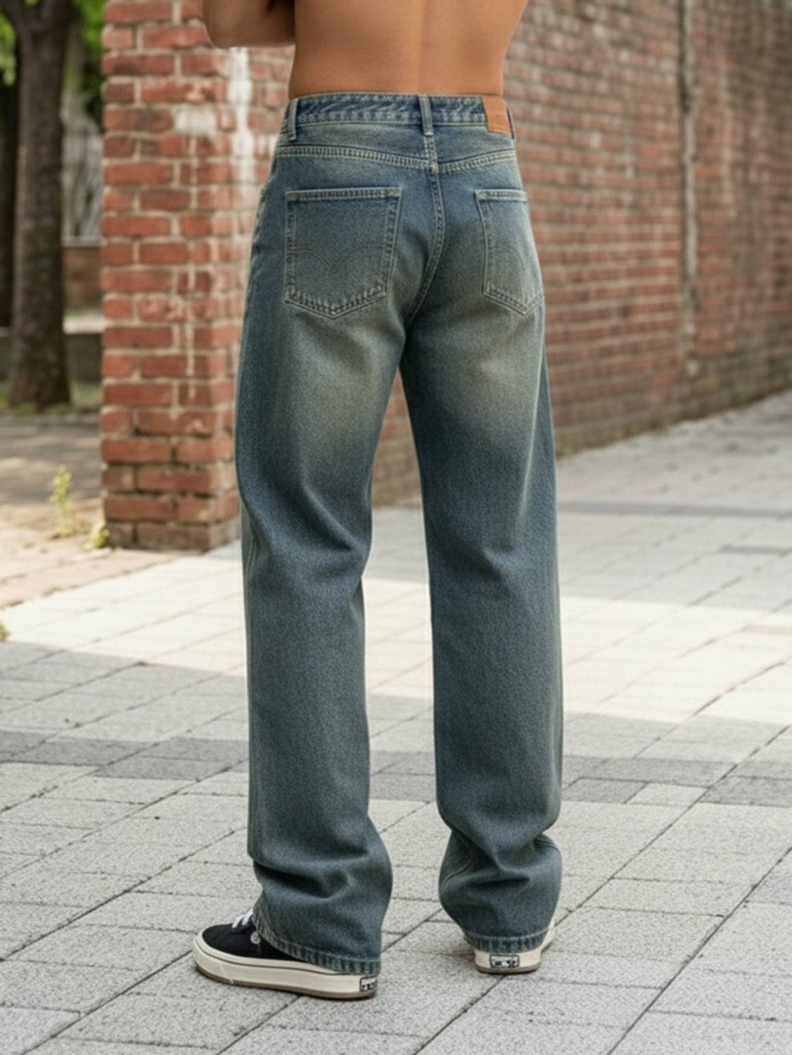 MISTERFREEDOM Straight Fit Men Green Jeans - Image 2