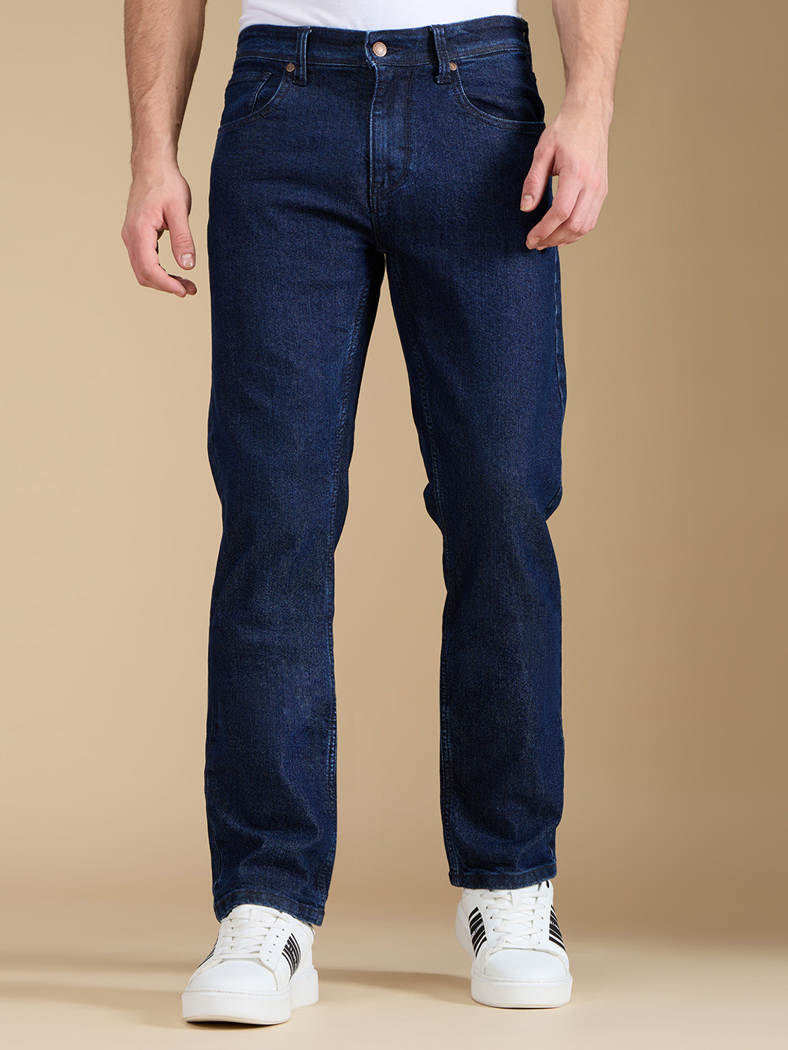 Image of Pepe Jeans Straight Fit Men Dark Blue Jeans