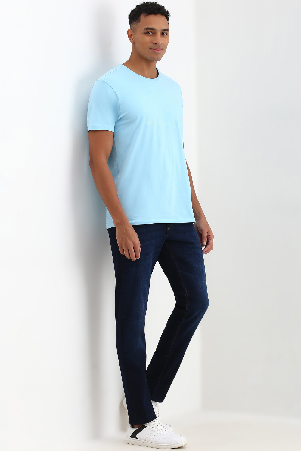Image of Allen Solly Regular Men Blue Jeans