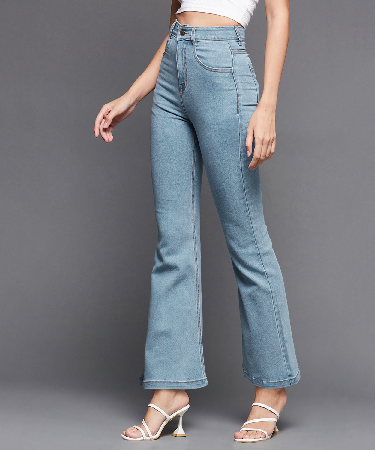 Image of Miss Chase Boot-Leg Women Blue Jeans
